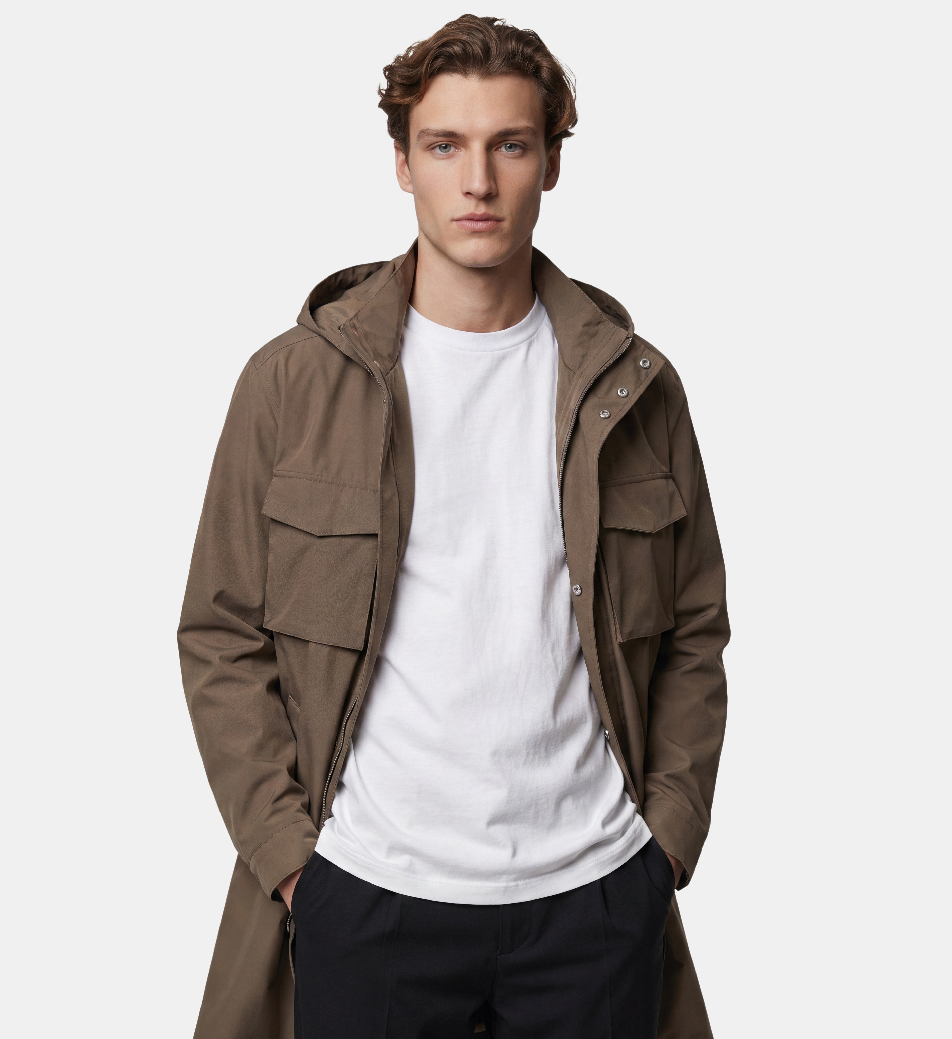 Parka longue tarklit à capuche, GALERIES LAFAYETTE
