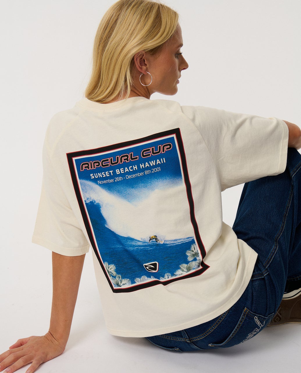 T-shirt Sunset BEACH RAGLAN BOXY, RIP CURL