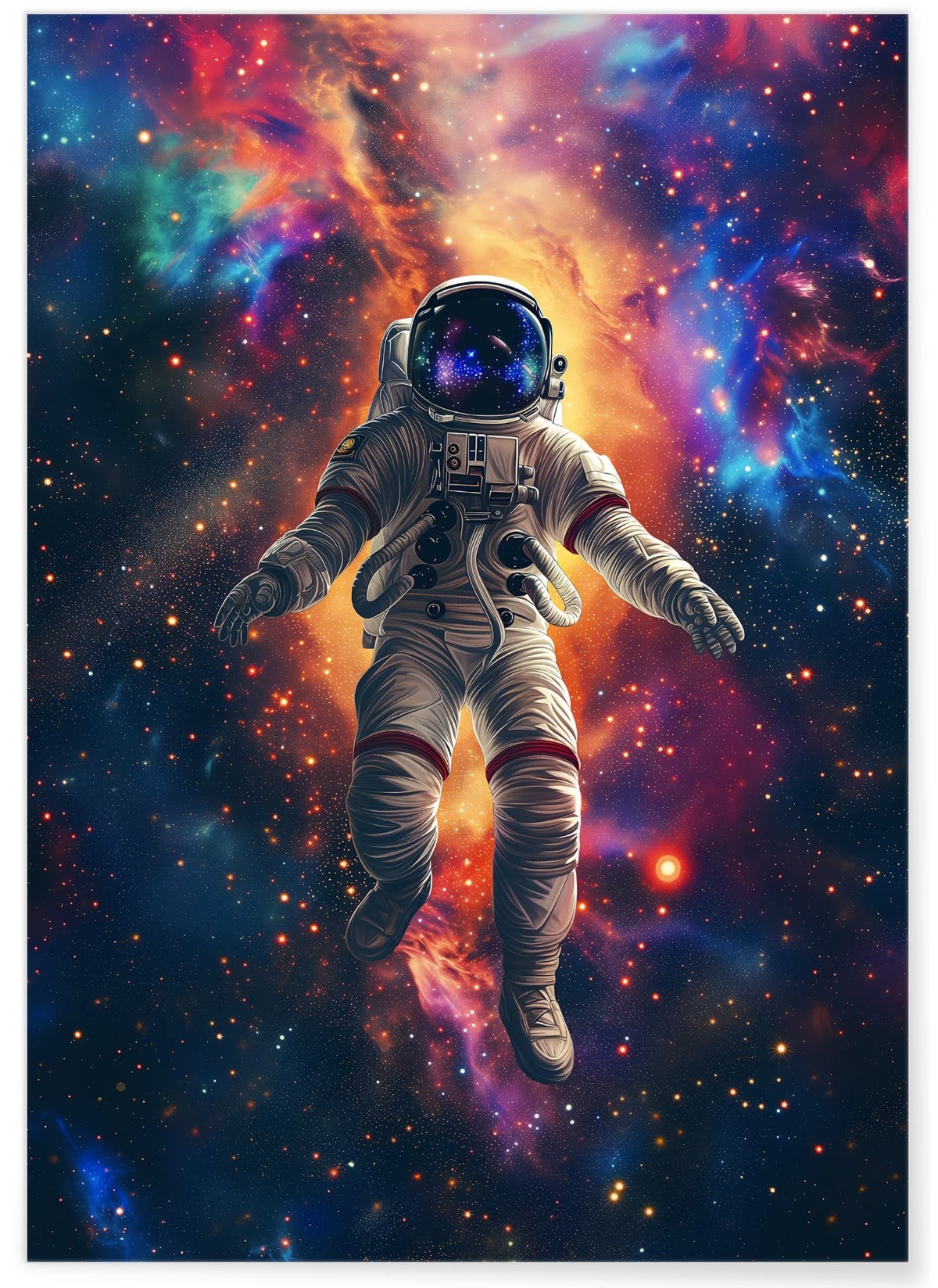 Affiche Astronaute dans une Nébuleuse, L'AFFICHERIE