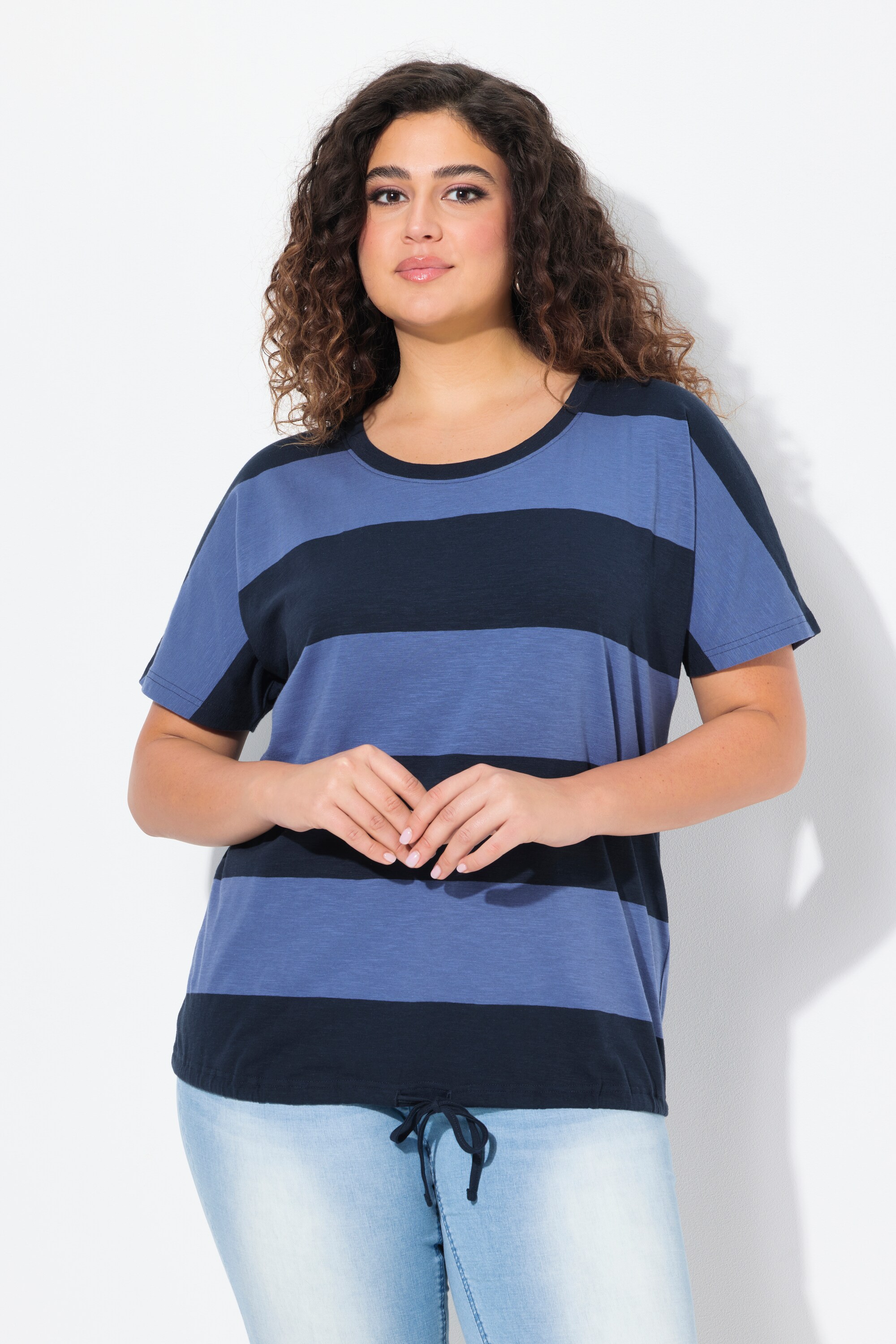 T-shirt à rayures. Encolure ronde, ULLA POPKEN
