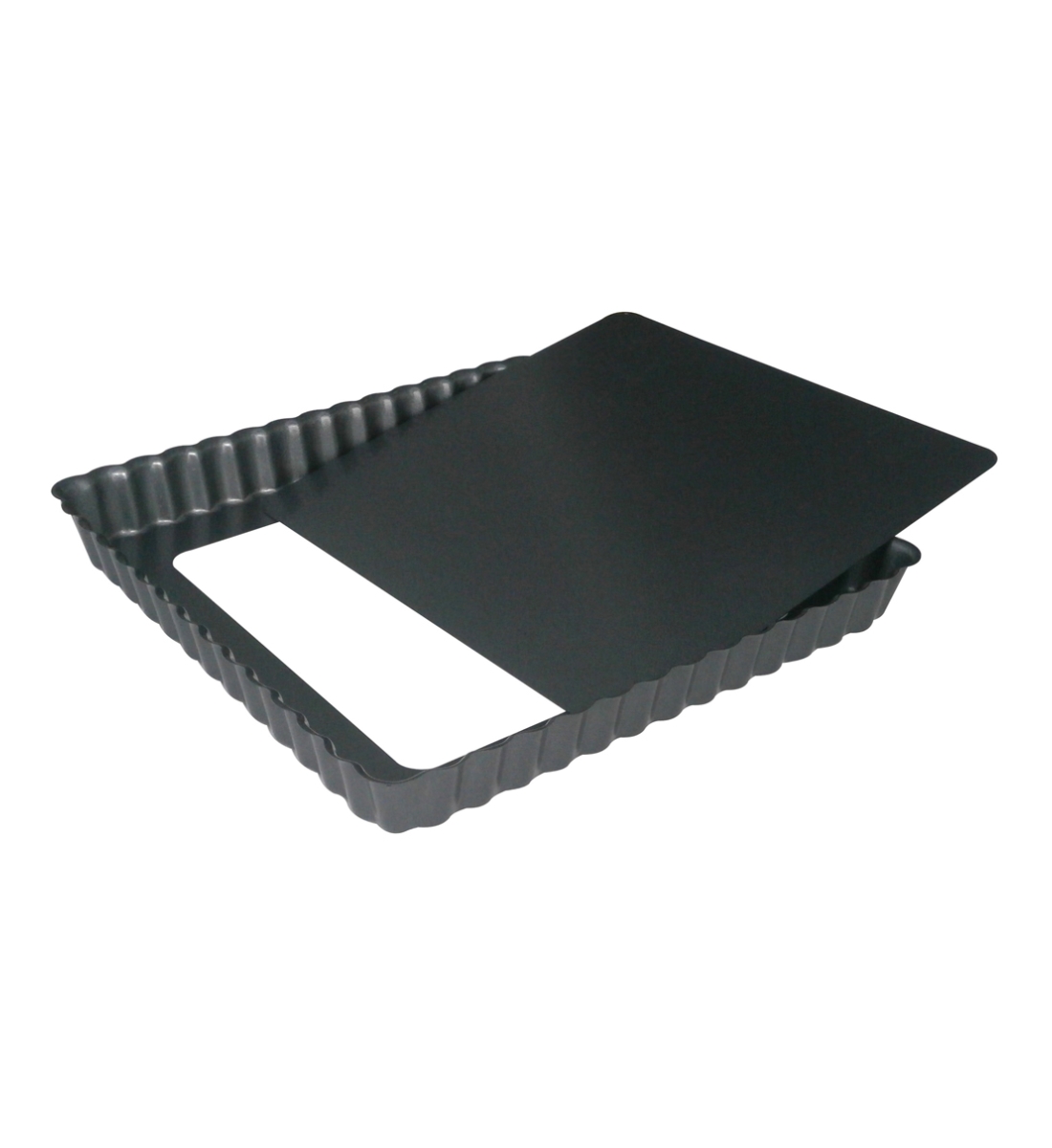 Moule à tarte carré avec fond amovible 18 cm, DE BUYER