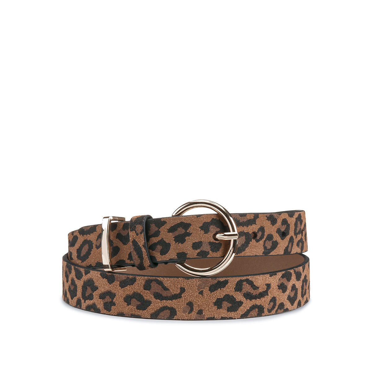 Ceinture leopard en cuir imprime leopard La Redoute Collections La Redoute