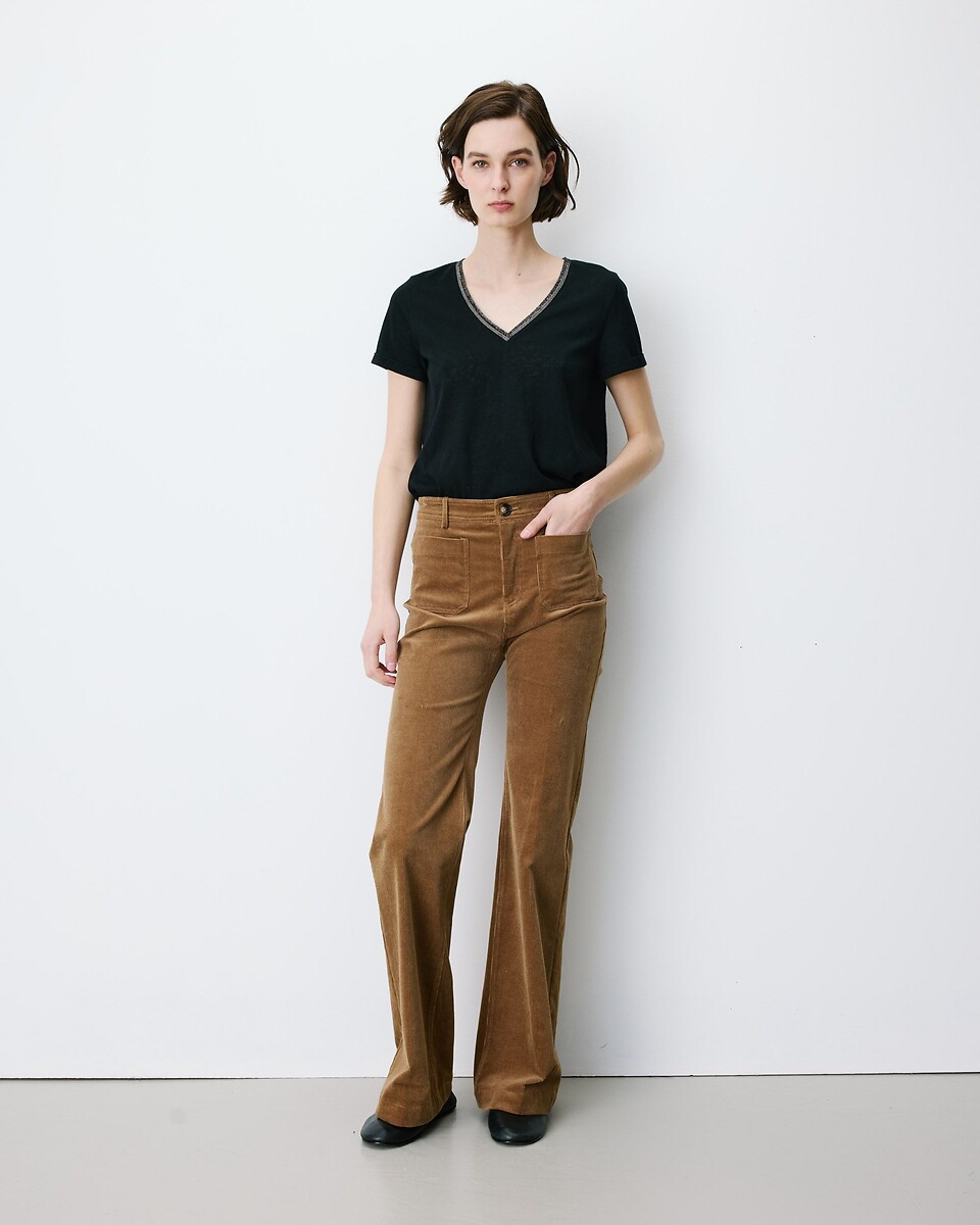 Pantalon flare en velours, ALBAN, GRACE & MILA