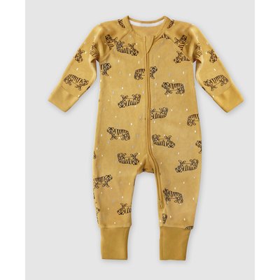Cotton Mix Velour Sleepsuit with Zip Fastening, 1 Month-2 Years DIM BABY