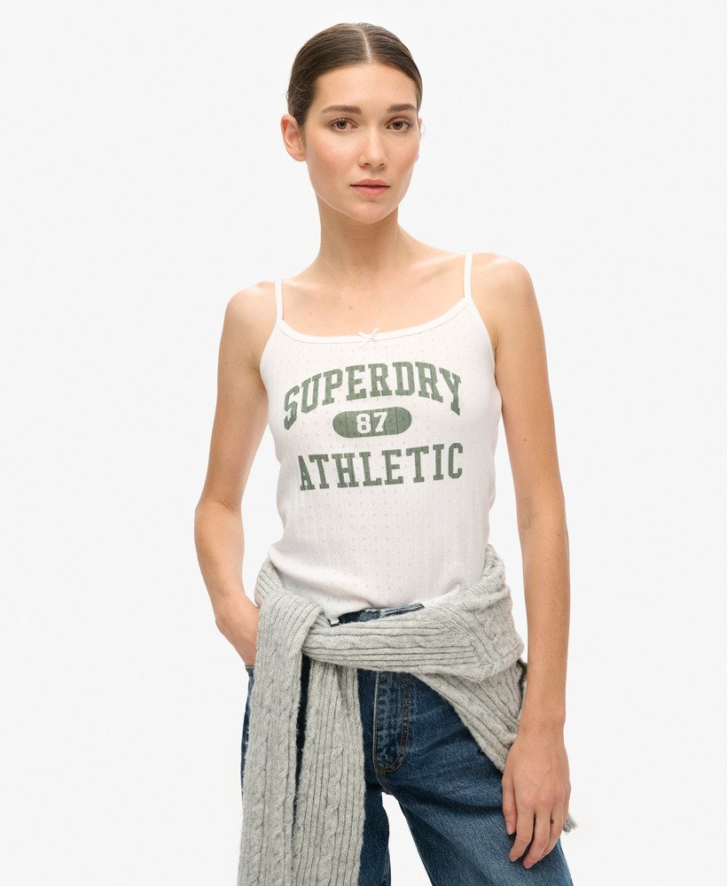 Caraco en pointelle à motif Athletic Essentials, SUPERDRY