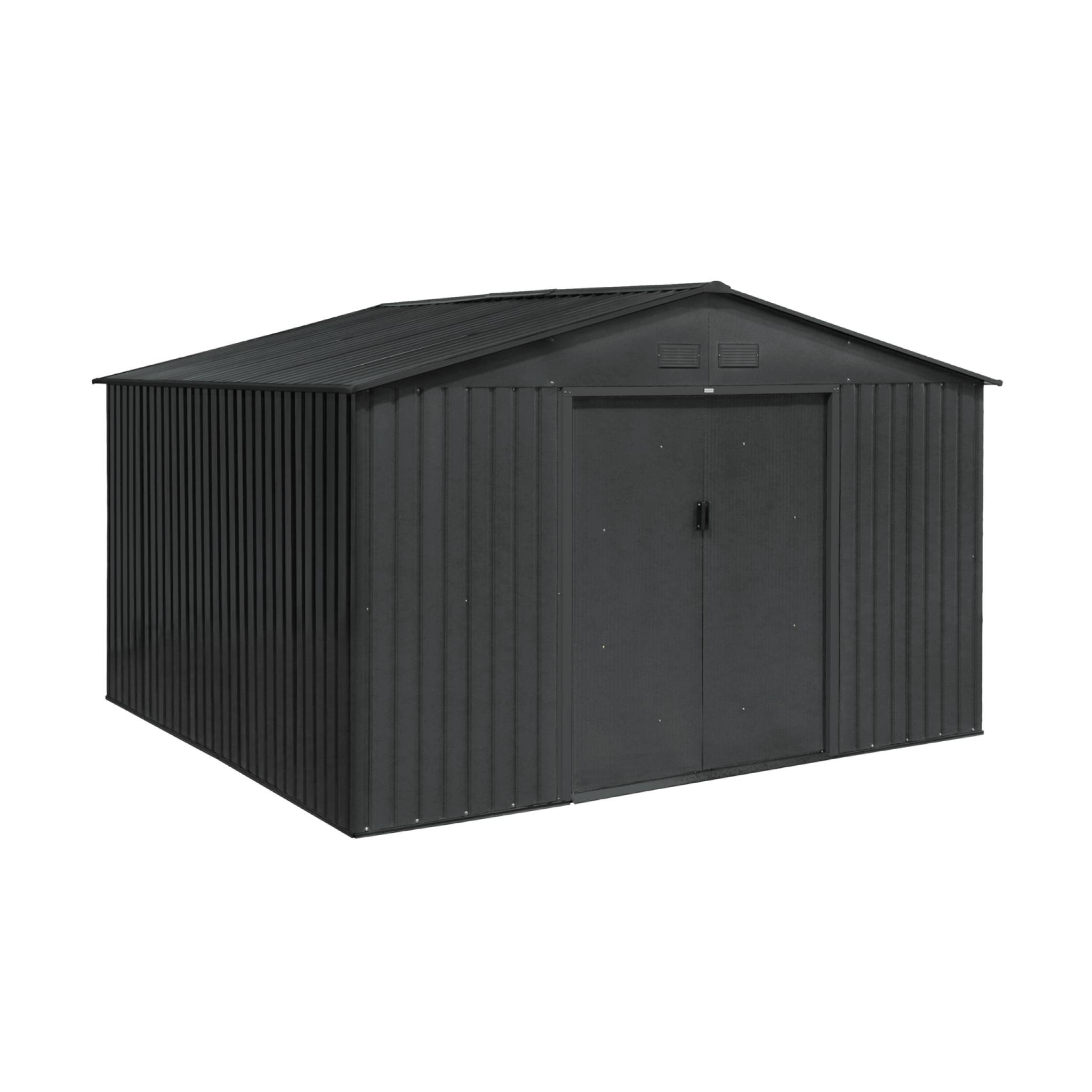 Abri de jardin métal 10,85m² avec kit d'ancrage BOULONNAIS, SWEEEK