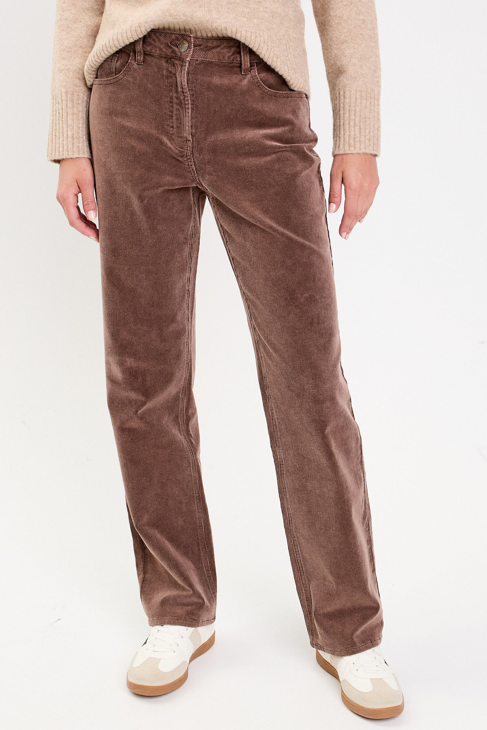 Pantalon droit en velours, CACHE CACHE