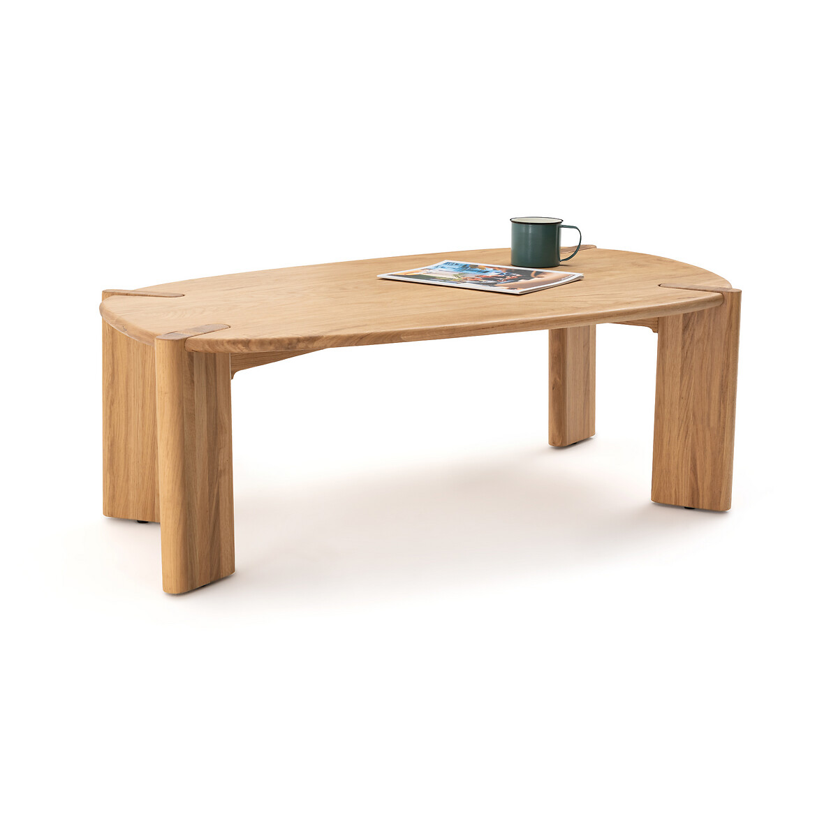 Elmo Solid Oak Coffee Table by La Redoute