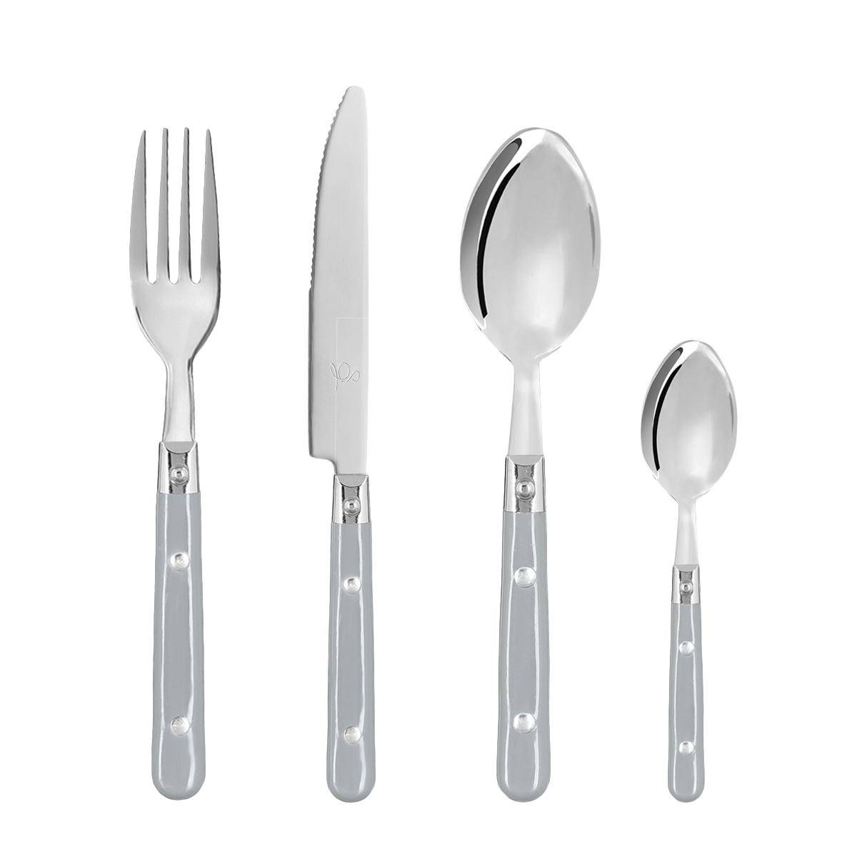 Ménagère 24 pièces en acier inoxydable BISTROT, SECRET DE GOURMET