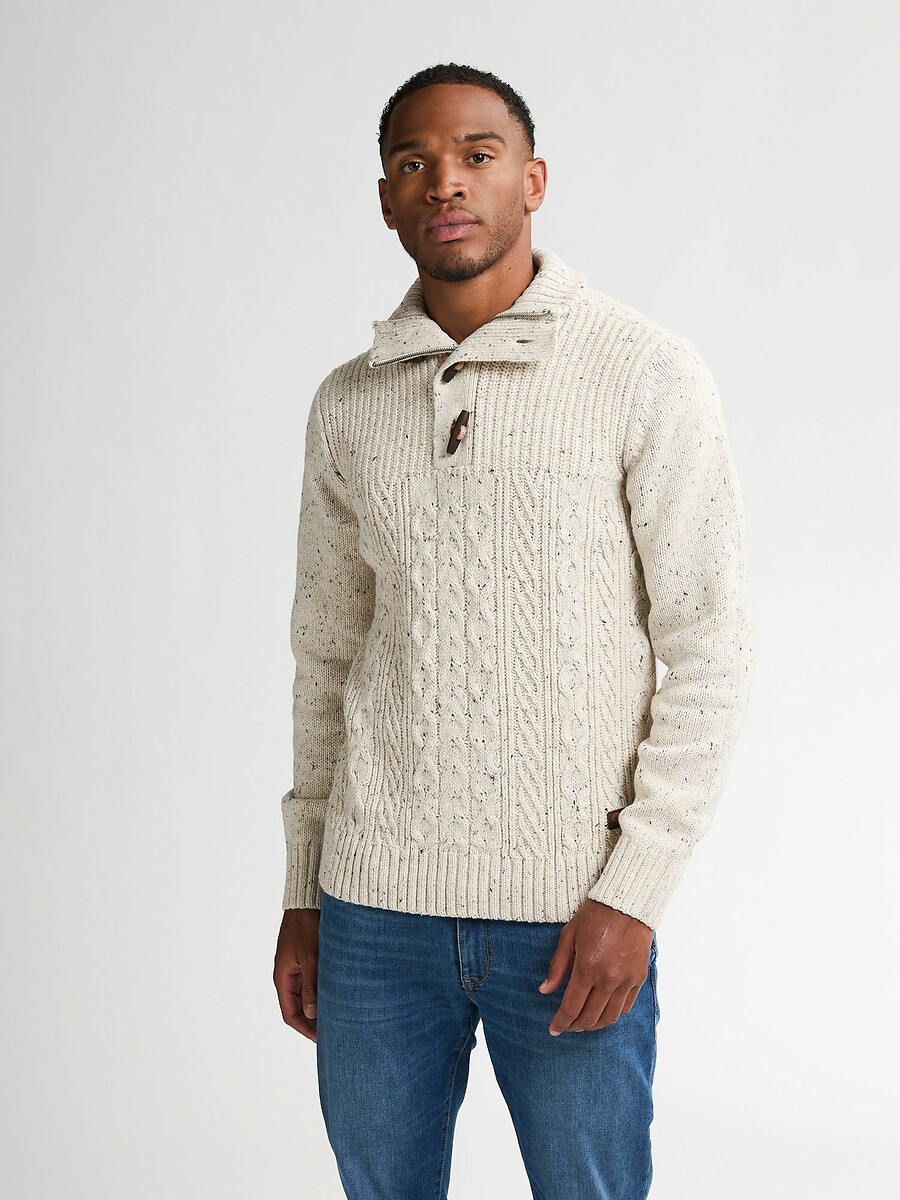 Pull col montant boutonné, PETROL INDUSTRIES