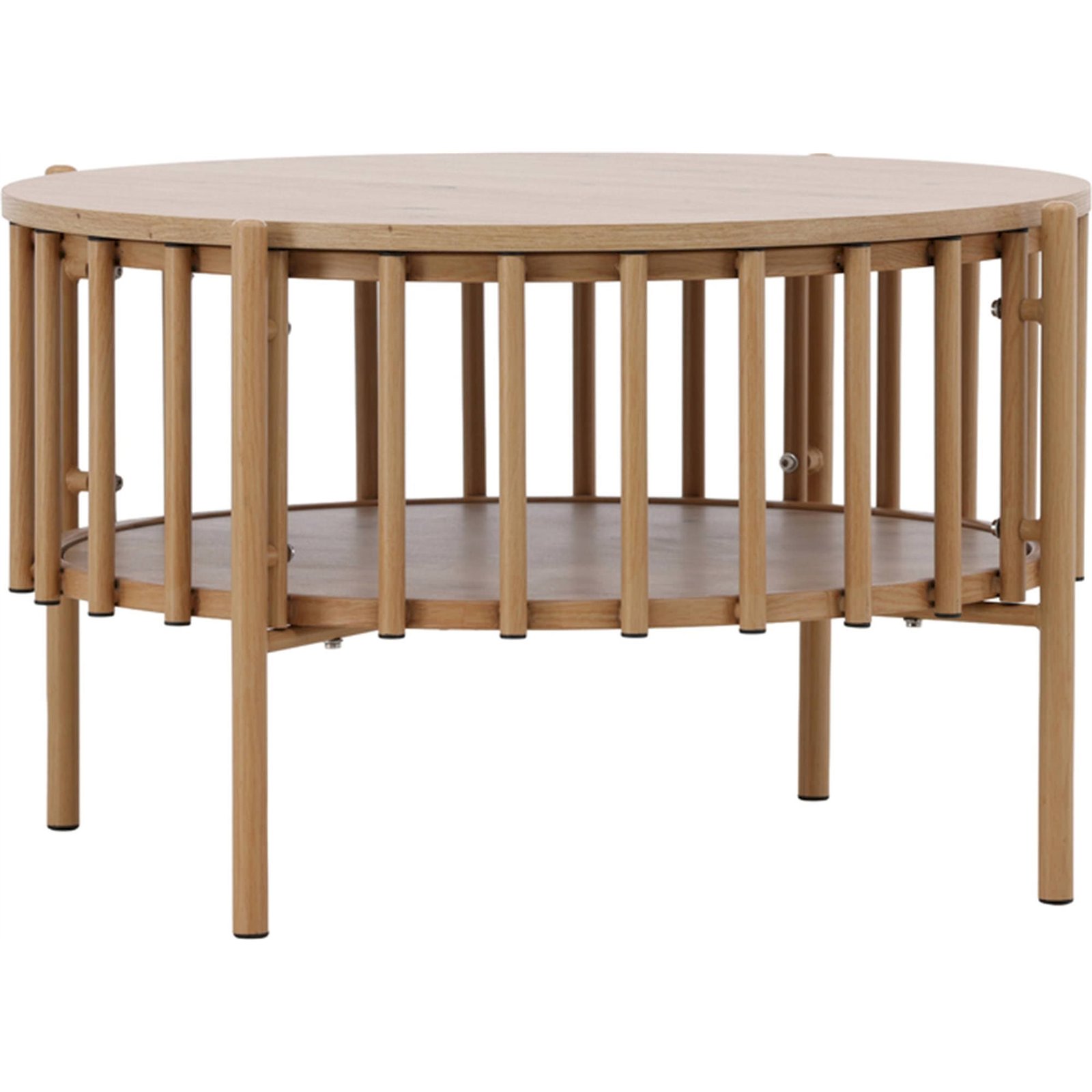 Table basse ronde ajourée en bois RUBBO, RECOLLECTION