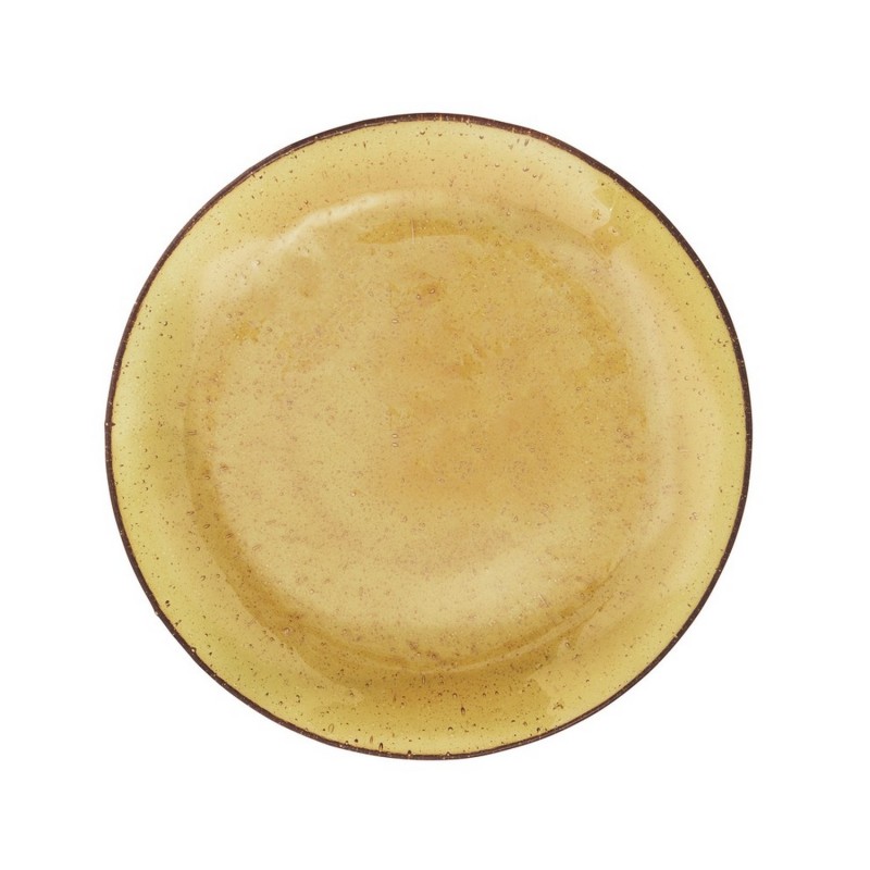 Assiette verre bullé, MADAM STOLTZ