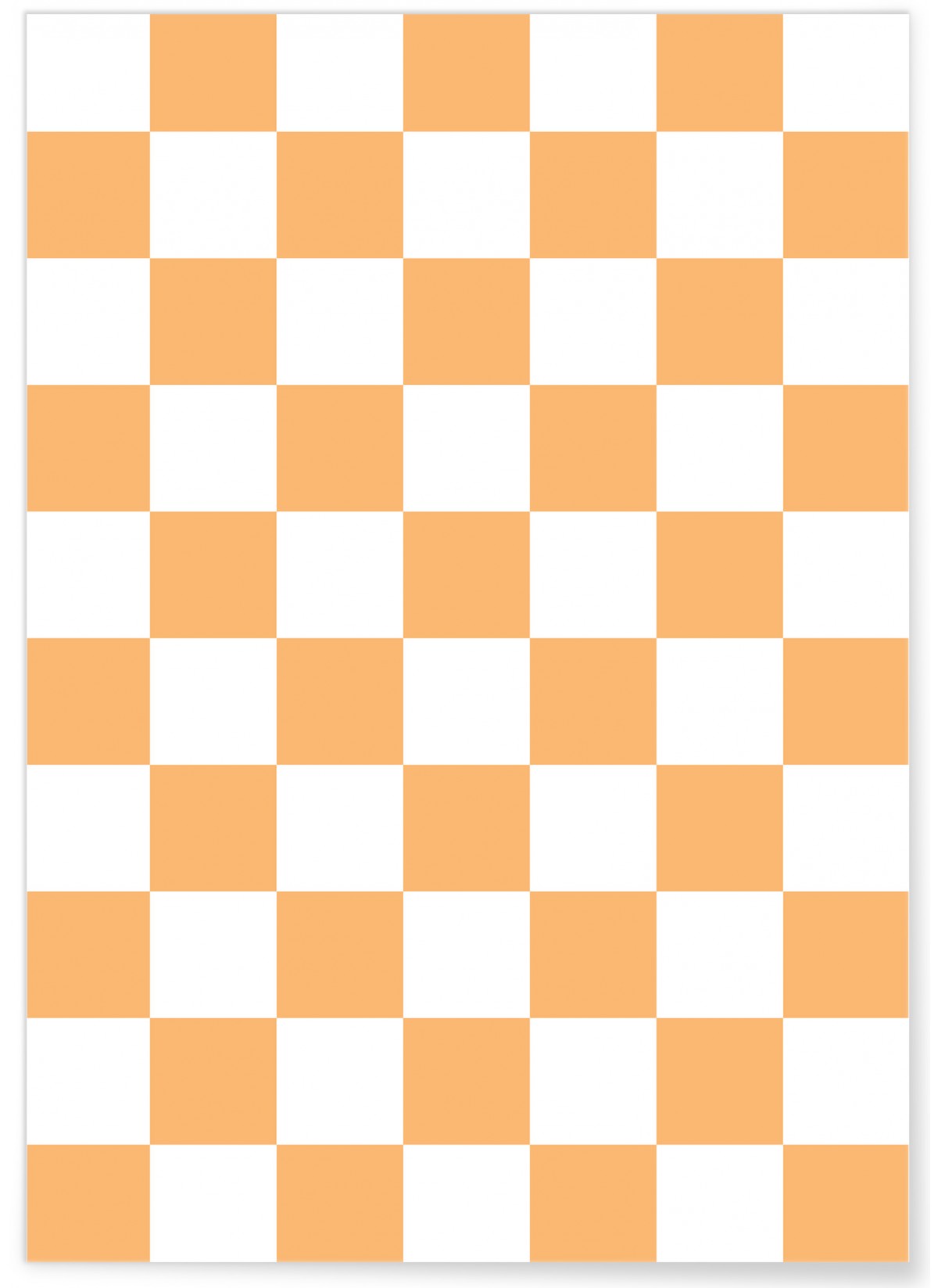 Affiche Damier Orange, L'AFFICHERIE