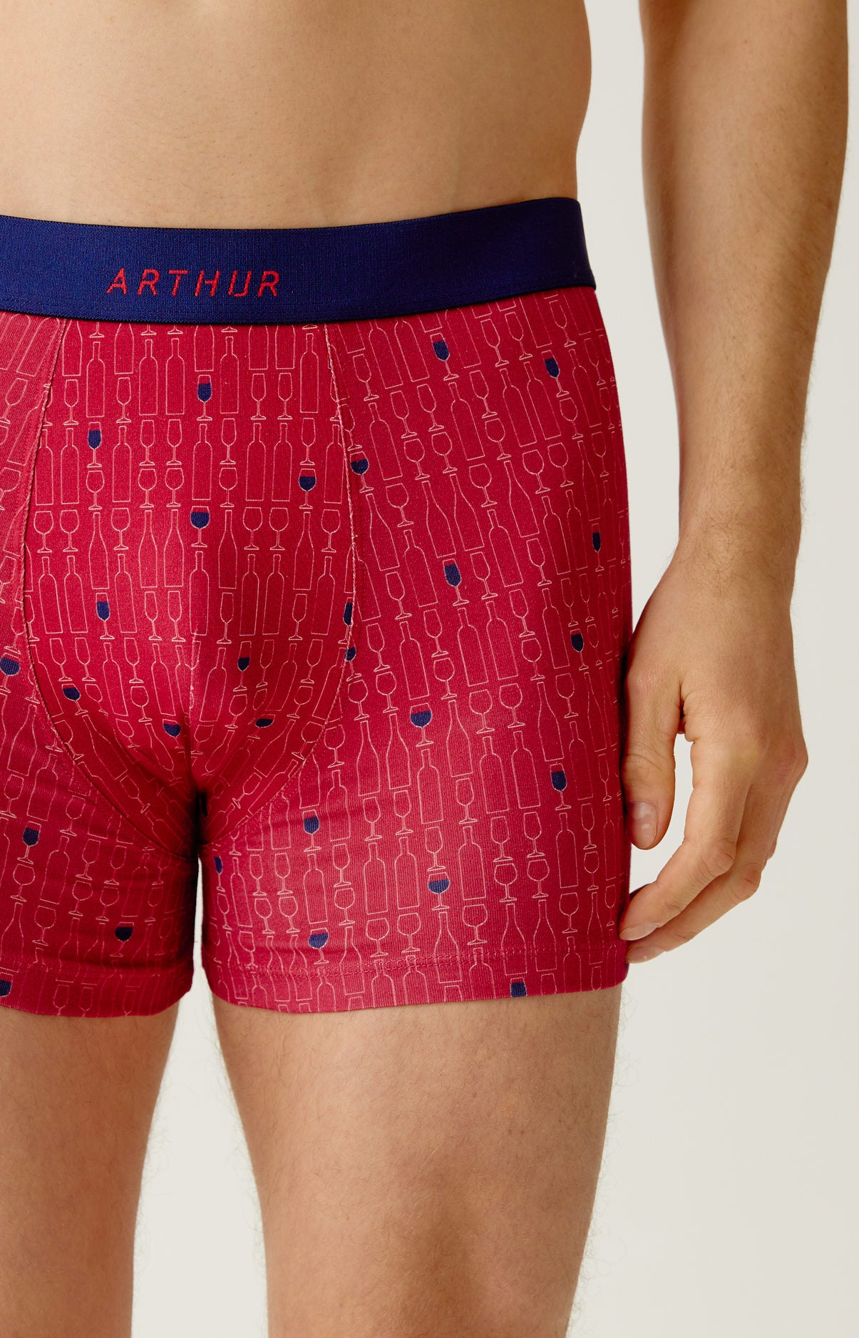 Boxer en jersey de coton imprimé Millésimé, ARTHUR