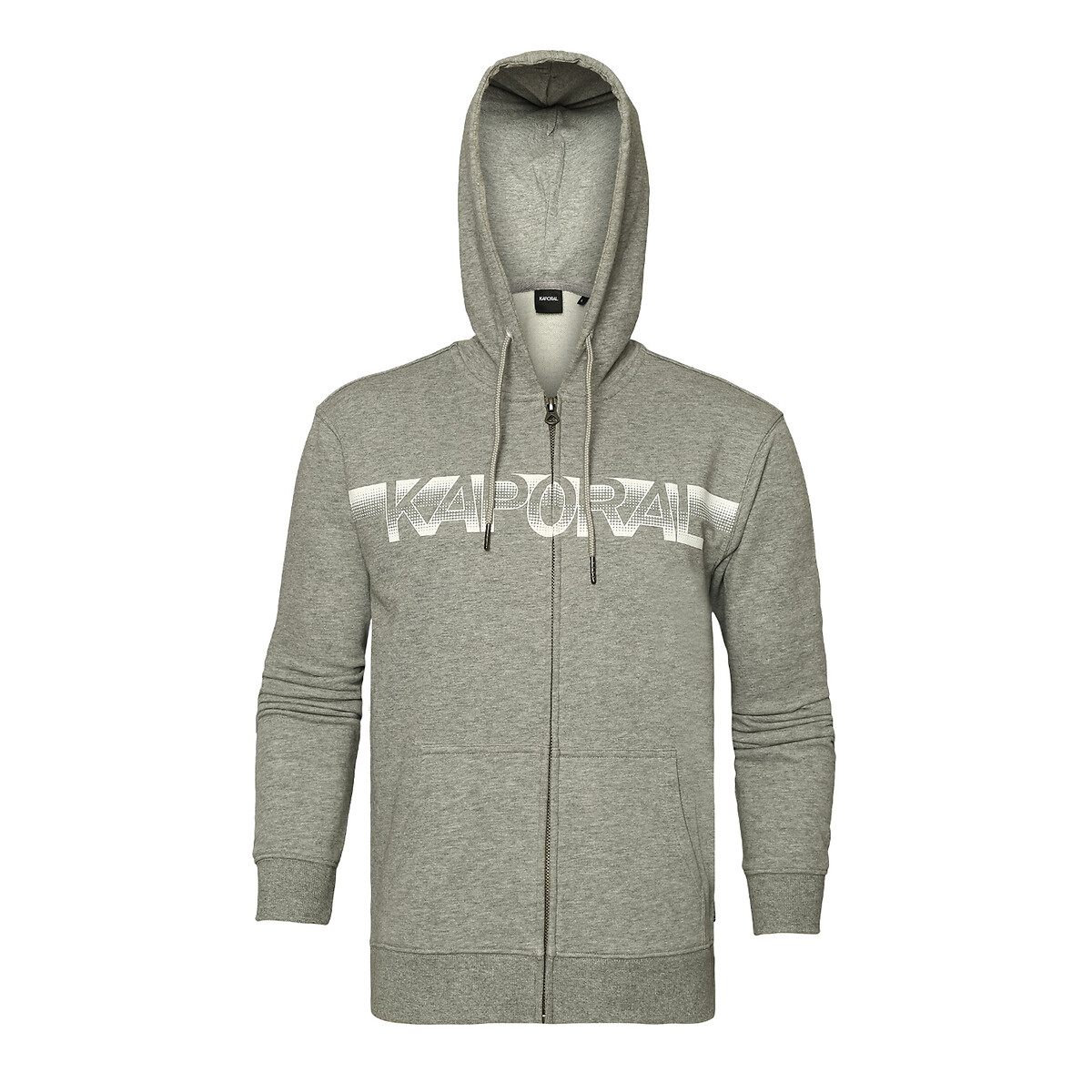 Barto Logo Print Hoodie in Cotton with Zip Fastening