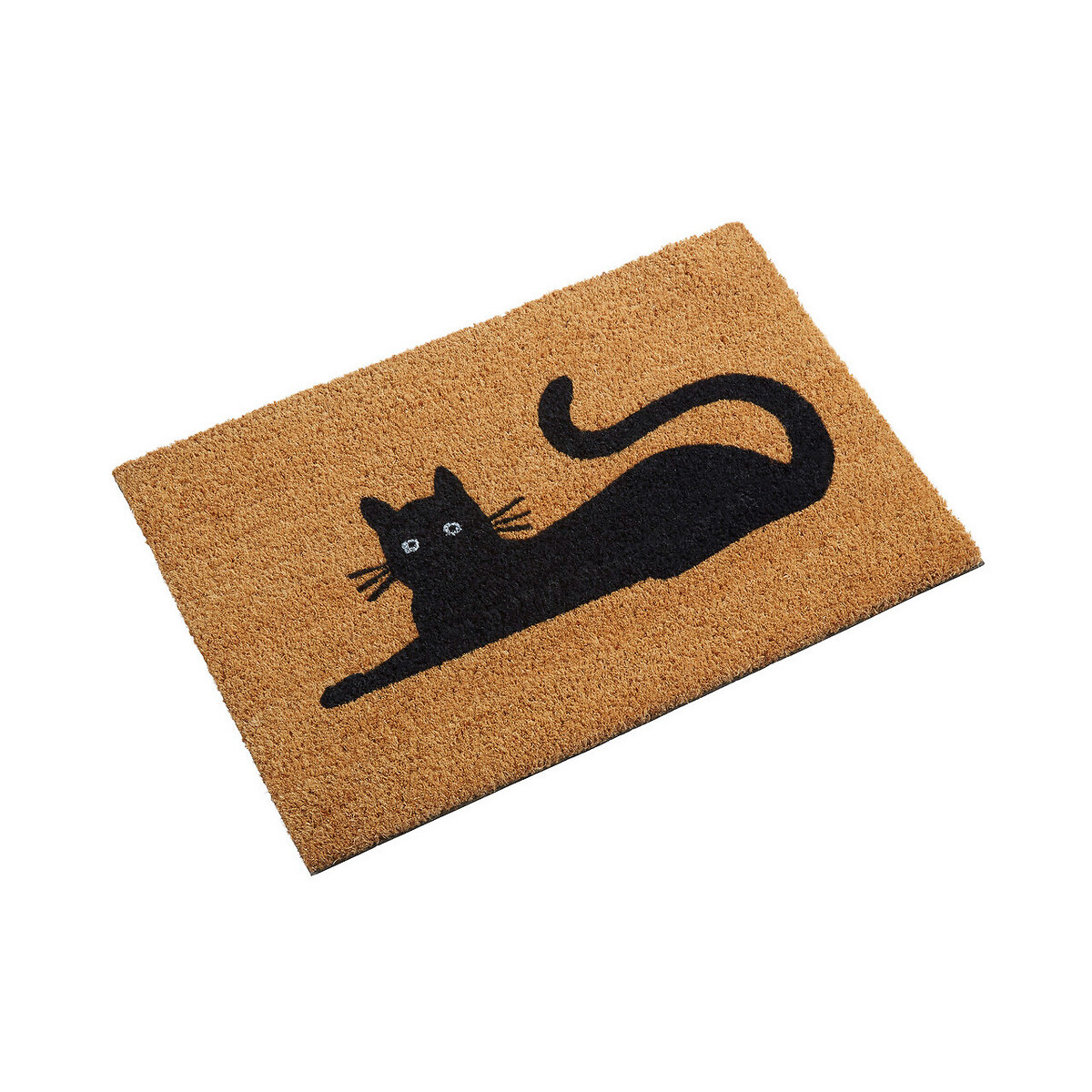 Black cat coir doormat natural So home La Redoute