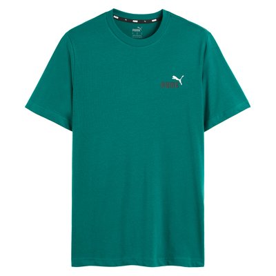 Essential Cotton T-Shirt with Small Logo Print and Short Sleeves PUMA