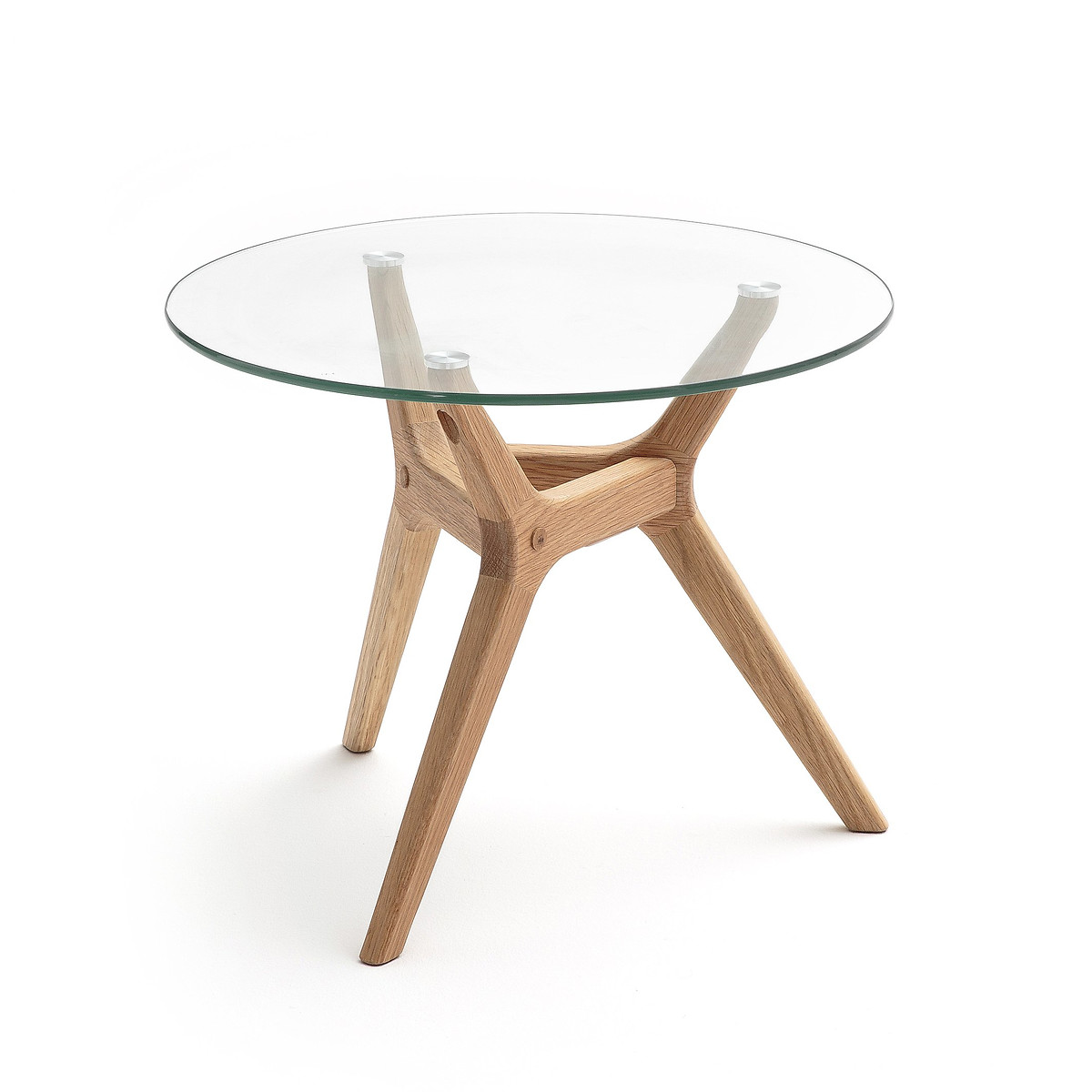 Maricielo Oak & Glass Coffee Table