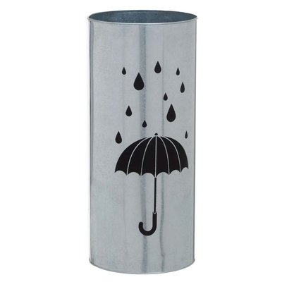 Porte-parapluie rond en zinc galvanisé 20x20x46cm WADIGA