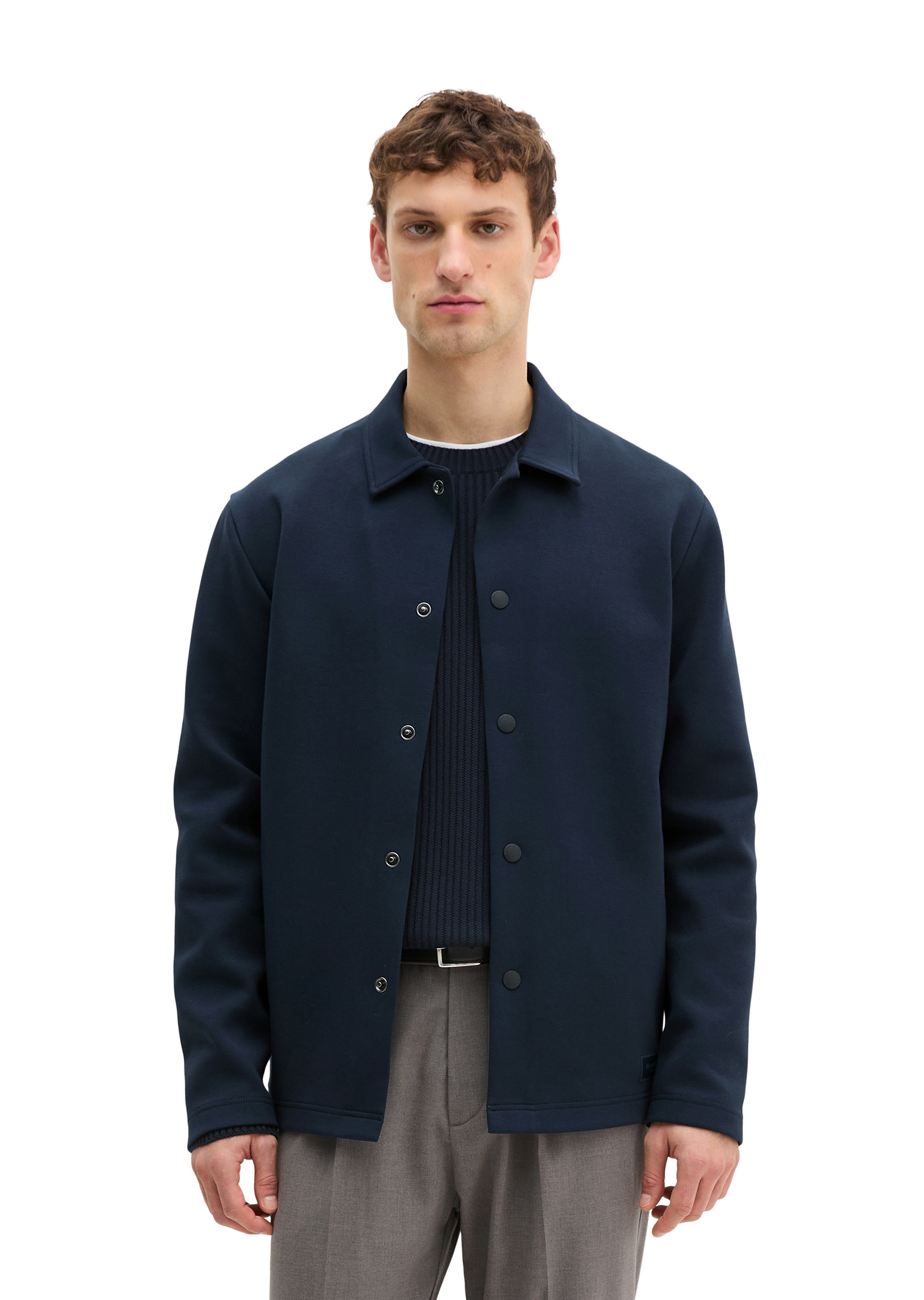Veste sweat regular en scuba interlock, MARC O'POLO