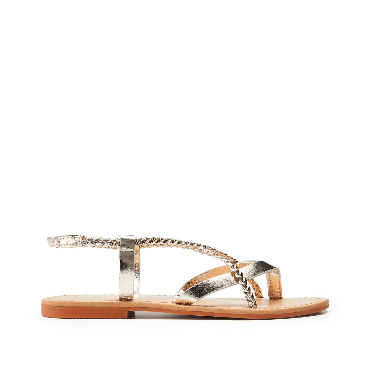 Warren leather sandals , platinum, Jonak | La Redoute