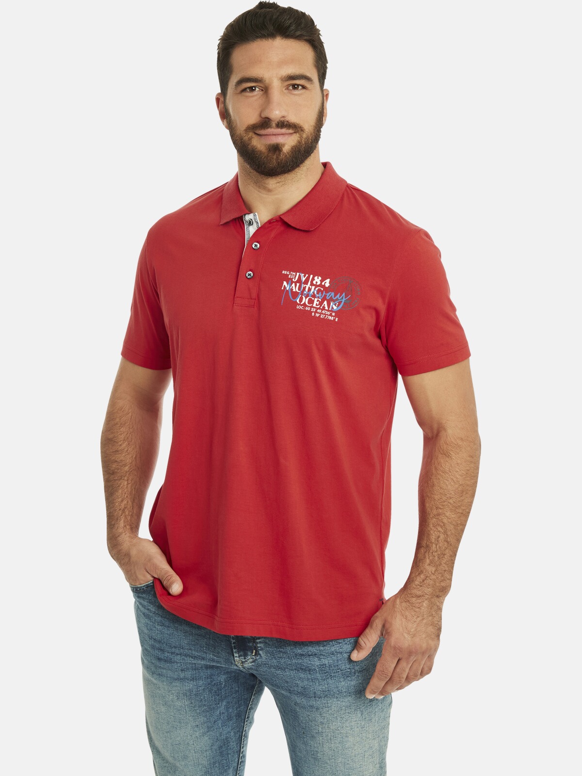 Lot de 2 polos DAGFINN, JAN VANDERSTORM