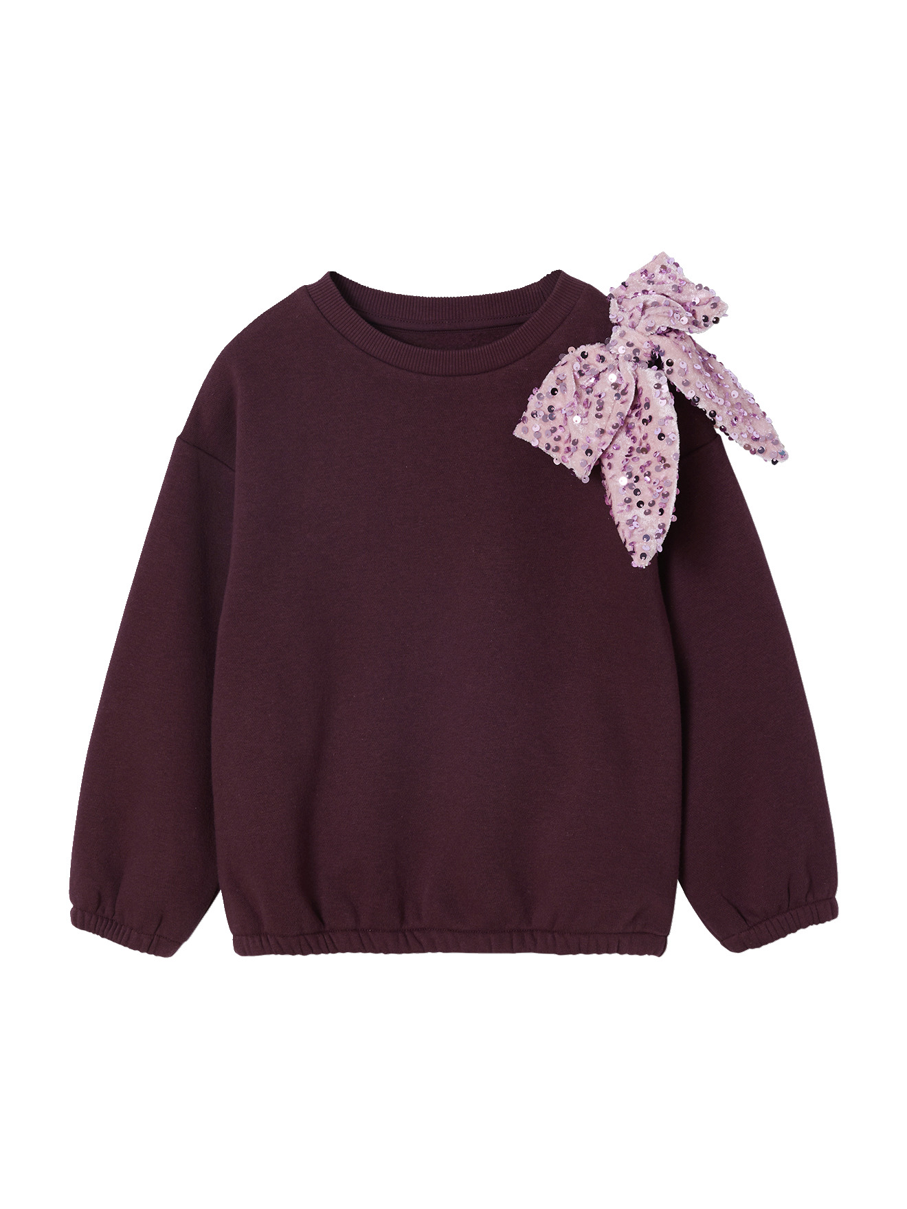 Sweat noeud en sequins, VERTBAUDET