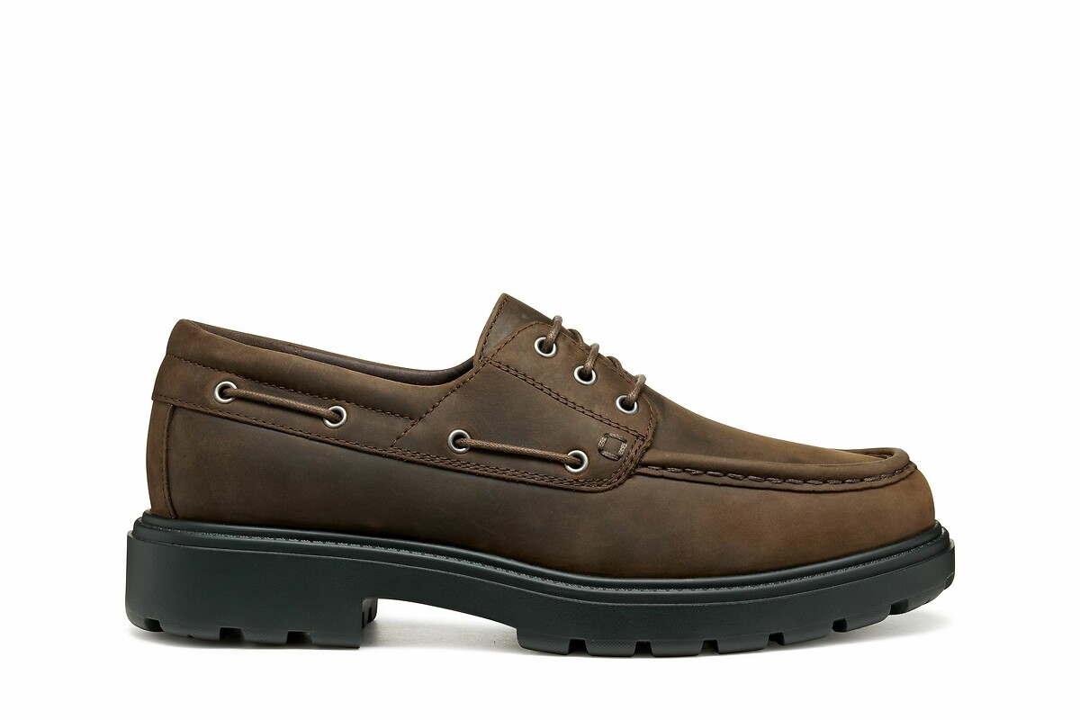 Spherica EC7 Leather Boat Loafers, GEOX