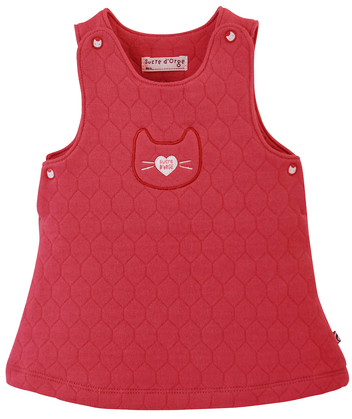 Robe matelassee bebe fille theme camelia, SUCRE D'ORGE