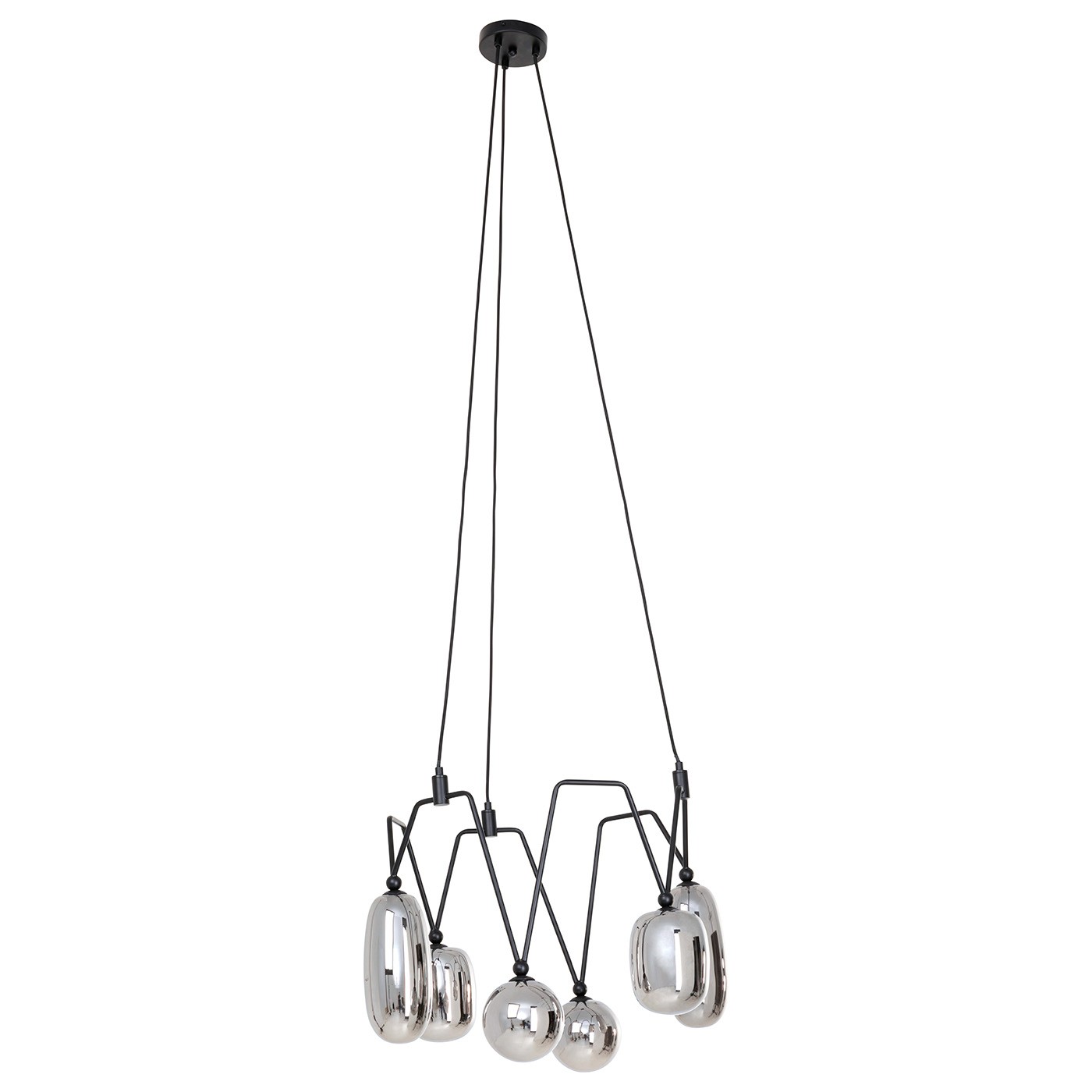 Suspension en acier et verre, COLUMBO, KARE DESIGN