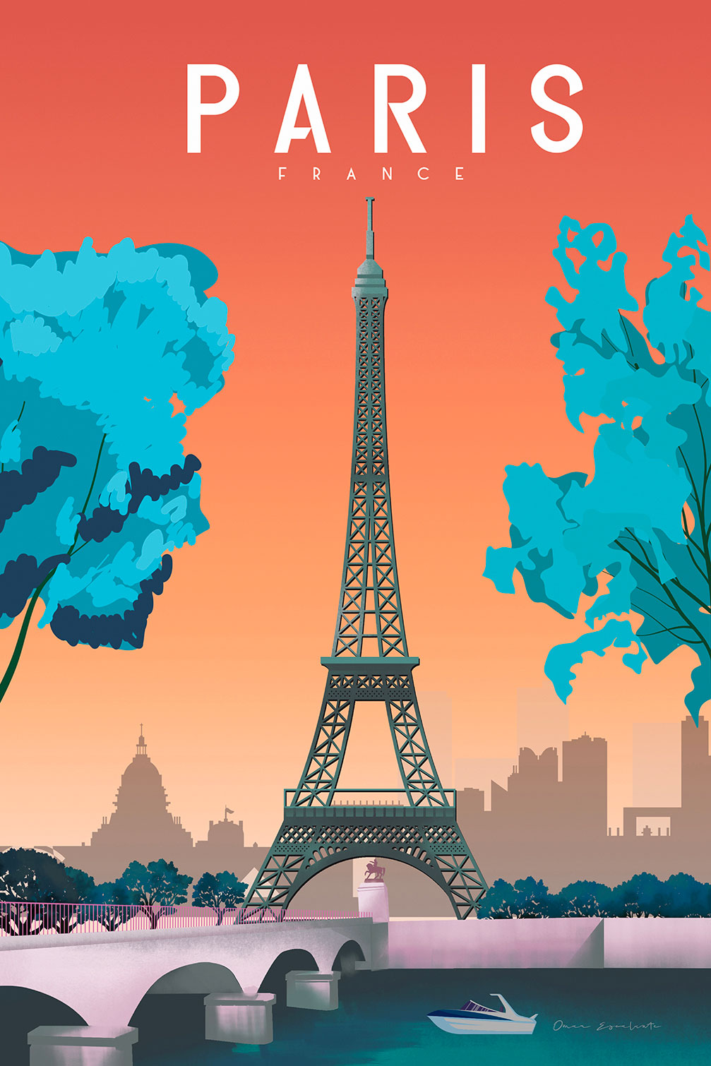 Tableau ville Paris France, HEXOA