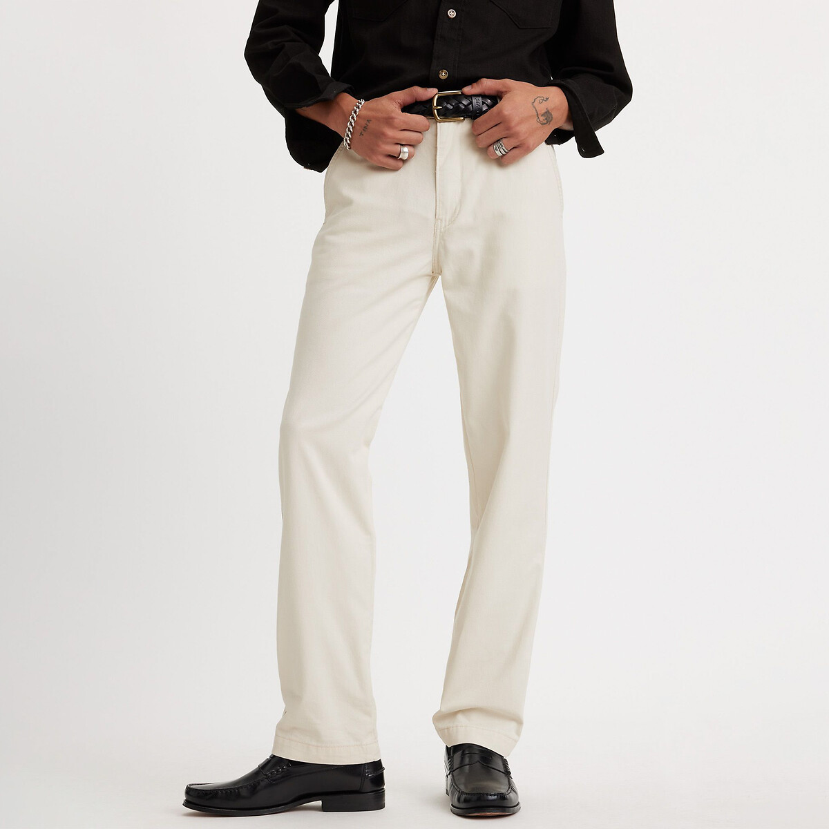 Image of Xx Authentic Straight Chinos in Cotton
