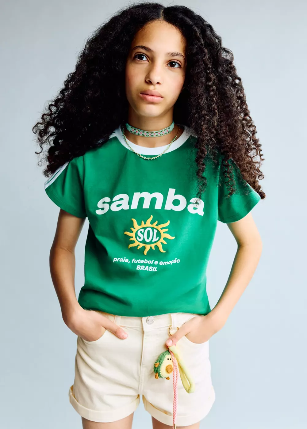 Short en jean à revers, MANGO KIDS