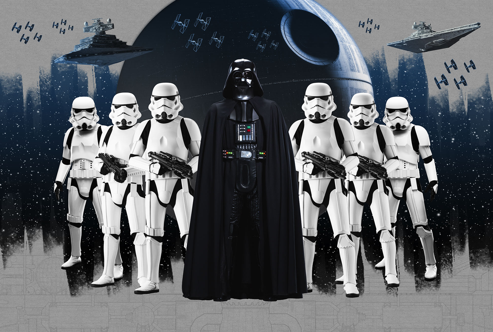 Papier peint Komar - STAR WARS The Dark Si - 368 x 248 cm, HEXOA