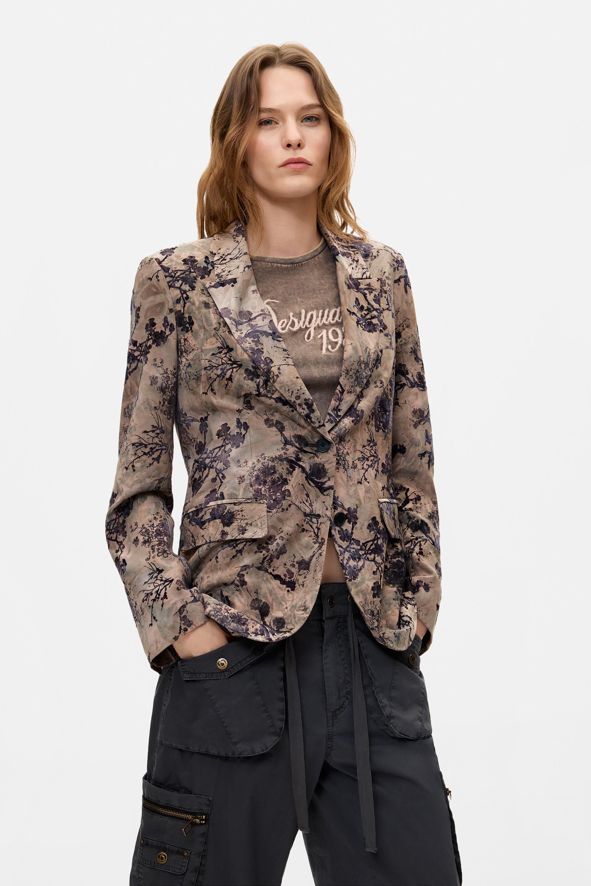 Veste de costume floquée, DESIGUAL