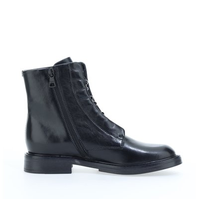 Lace-Up Ankle Boots in Leather MJUS
