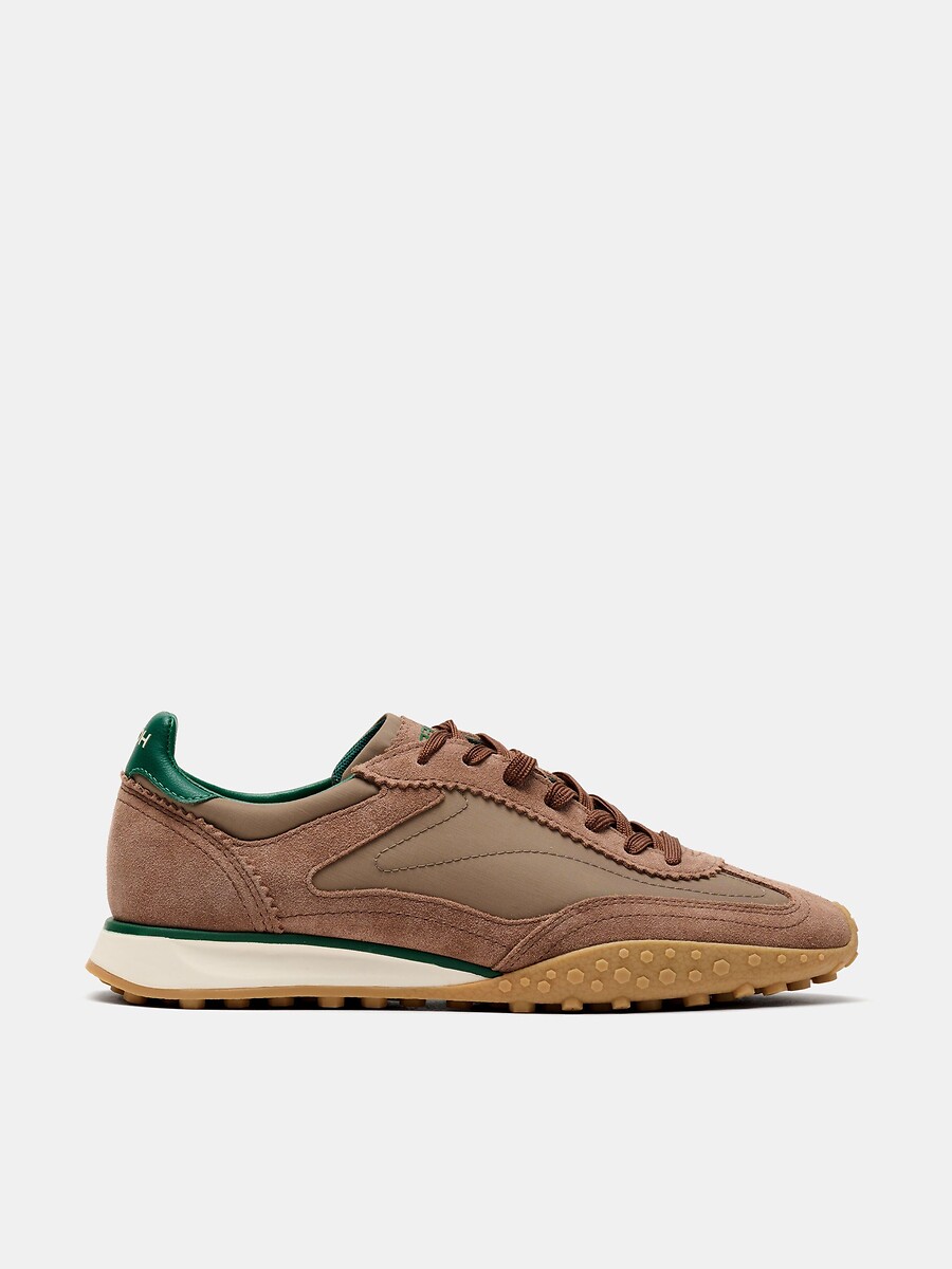 Bridge MKII Brown Mixed-Material Trainers, HOFF