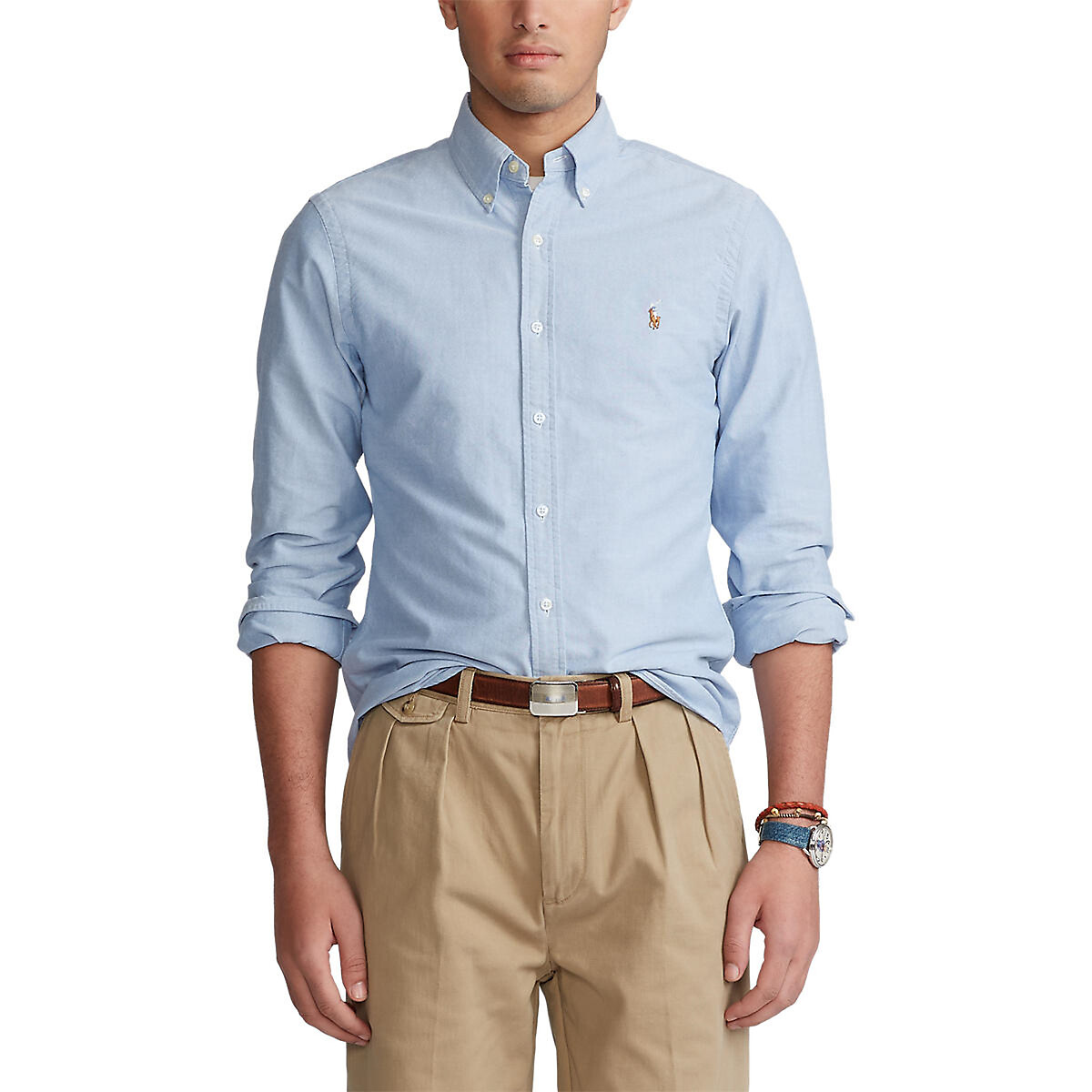 Chemise ralph lauren homme rayé online bleu