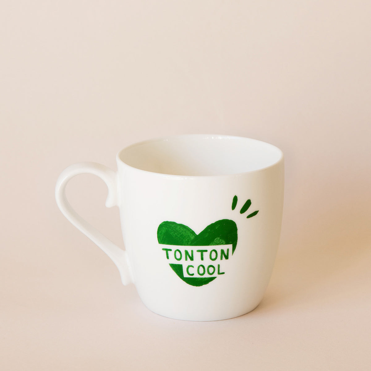 Mug Tonton cool cœur, CŒUR VERT, EMOI EMOI