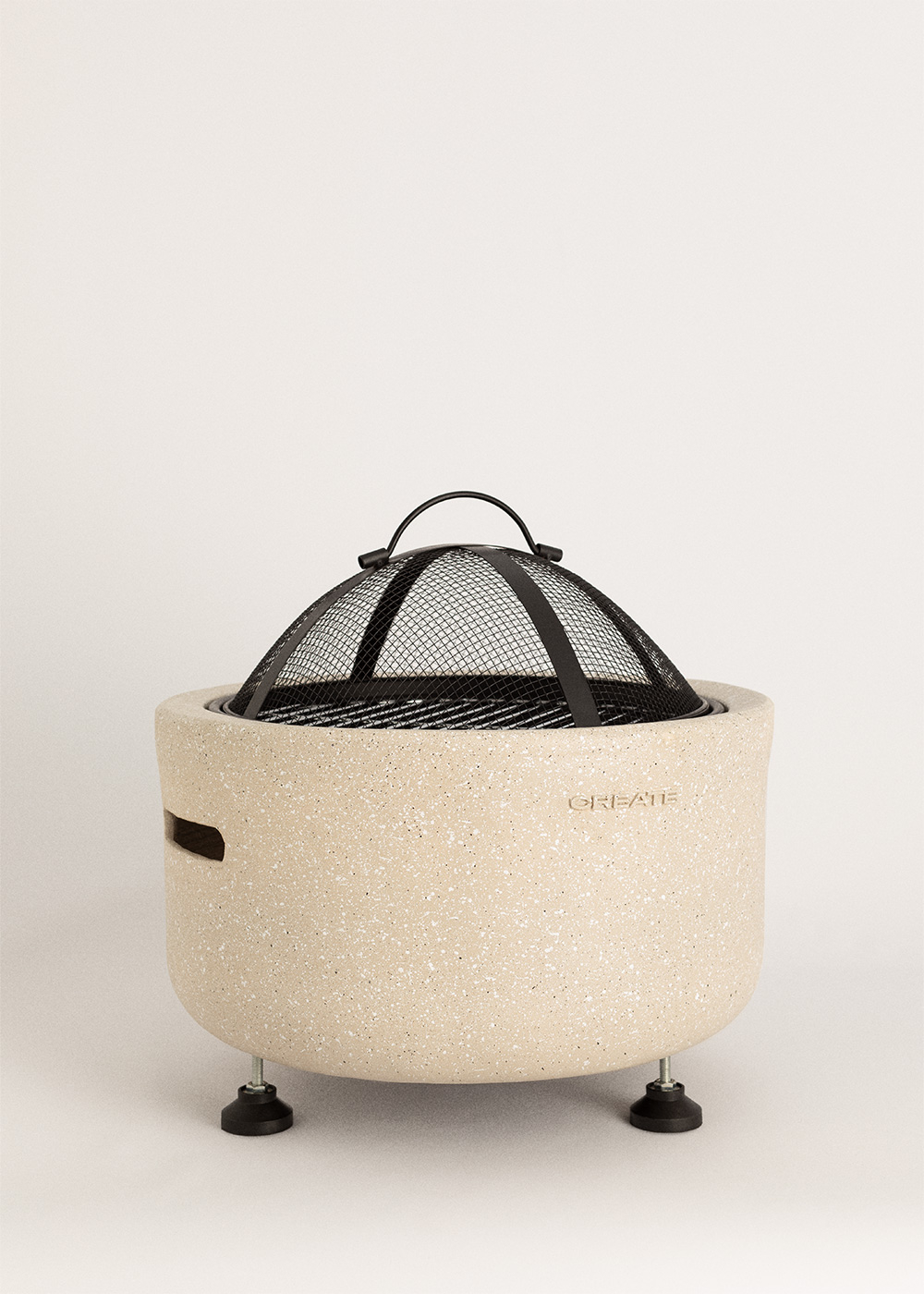 Brasero d'extérieur avec grill FIRE BOWL GRILL, CREATE