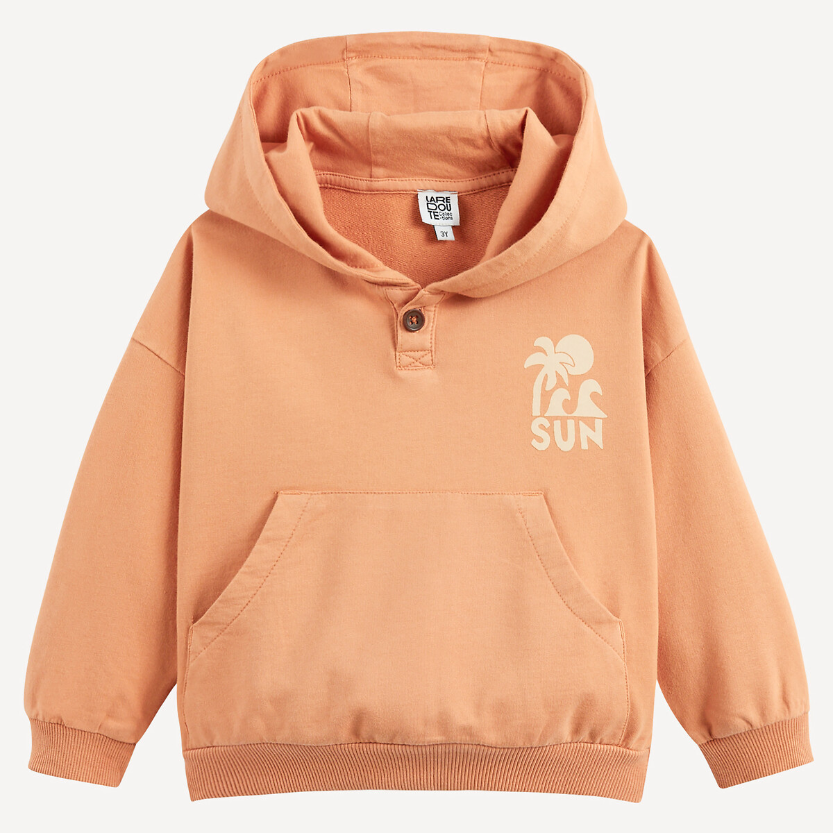Hoodie with Kangaroo Pocket, LA REDOUTE COLLECTIONS