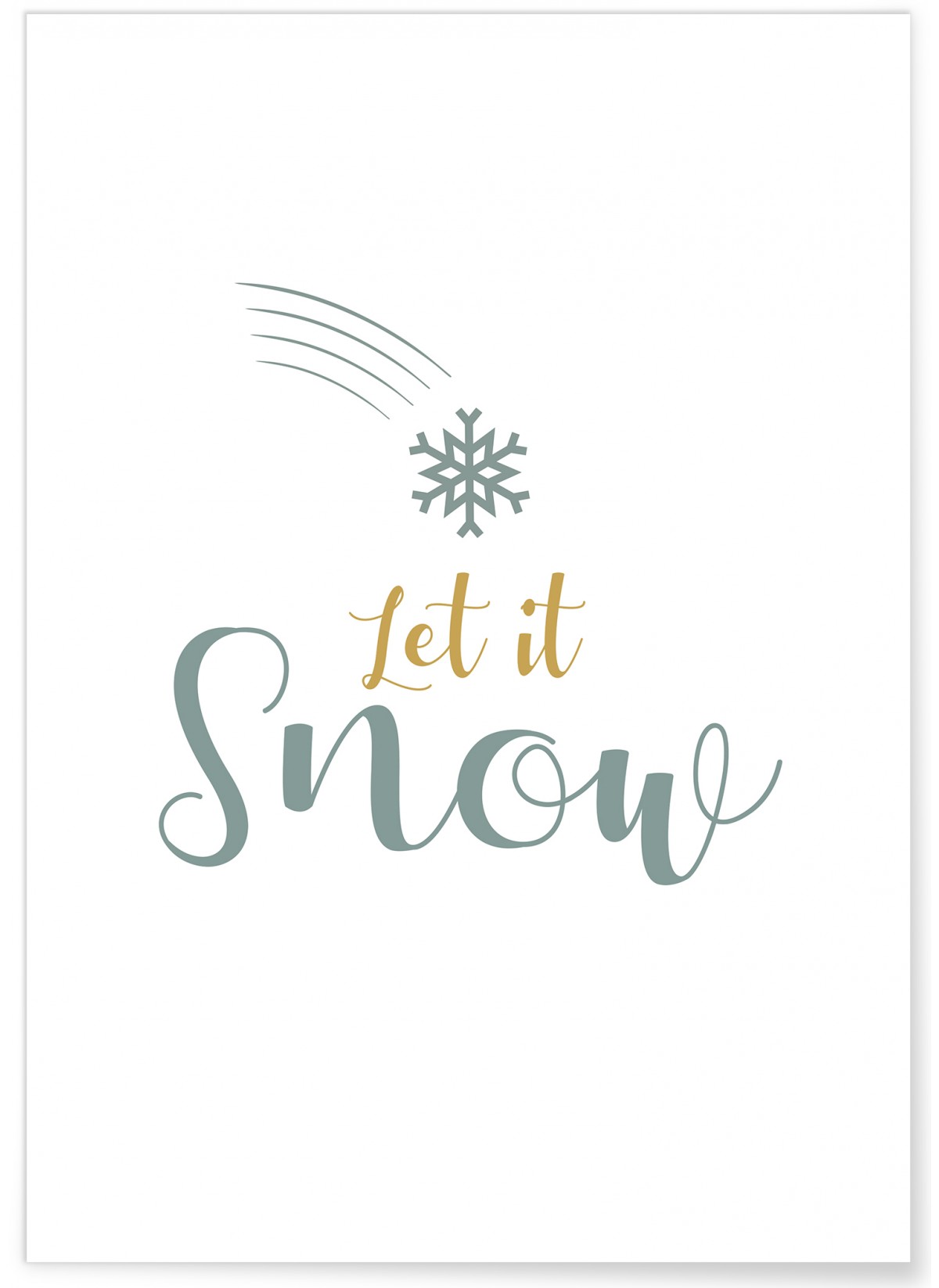 Affiche 'Let it snow', L'AFFICHERIE