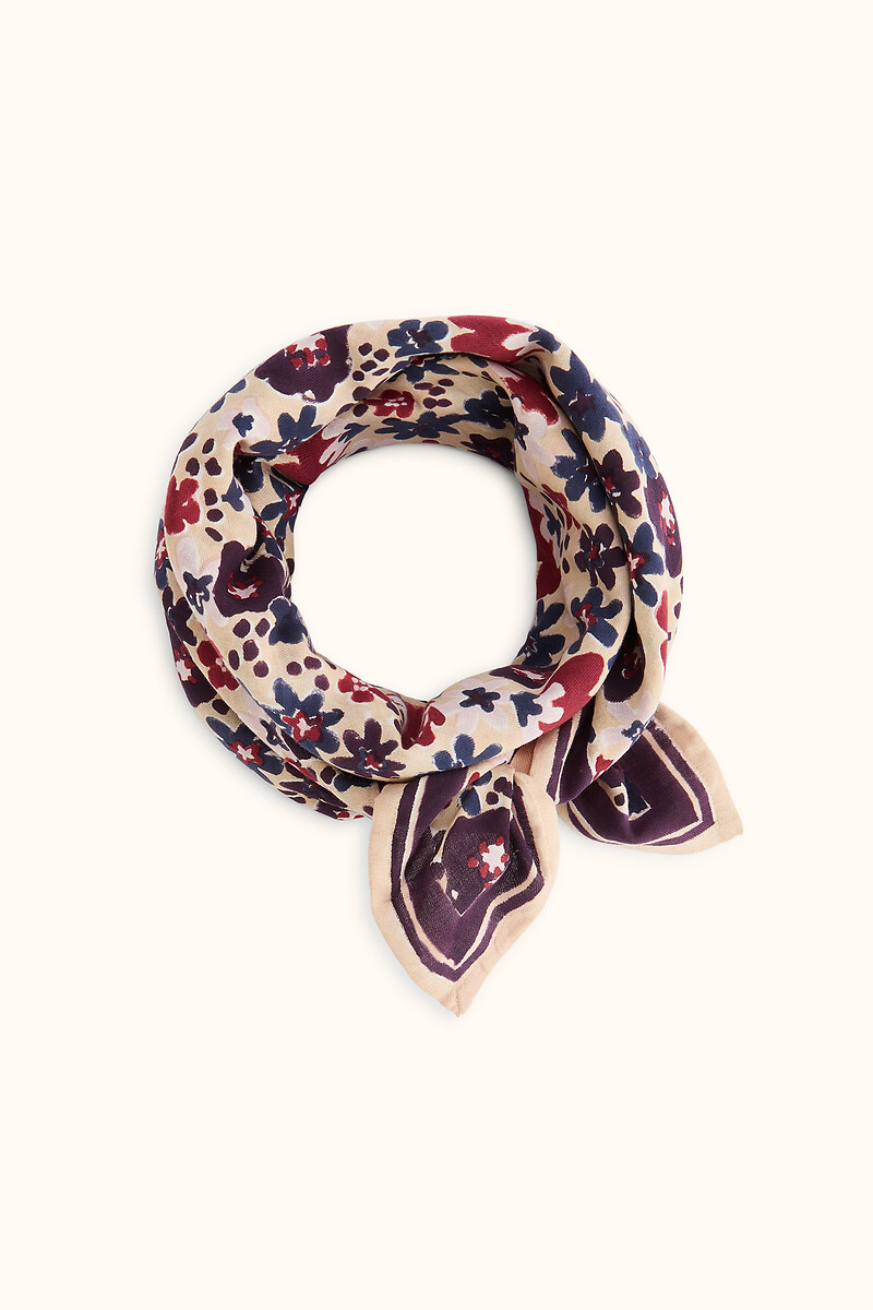 Grand foulard, imprimé floral, LATIKA, APACHES COLLECTIONS