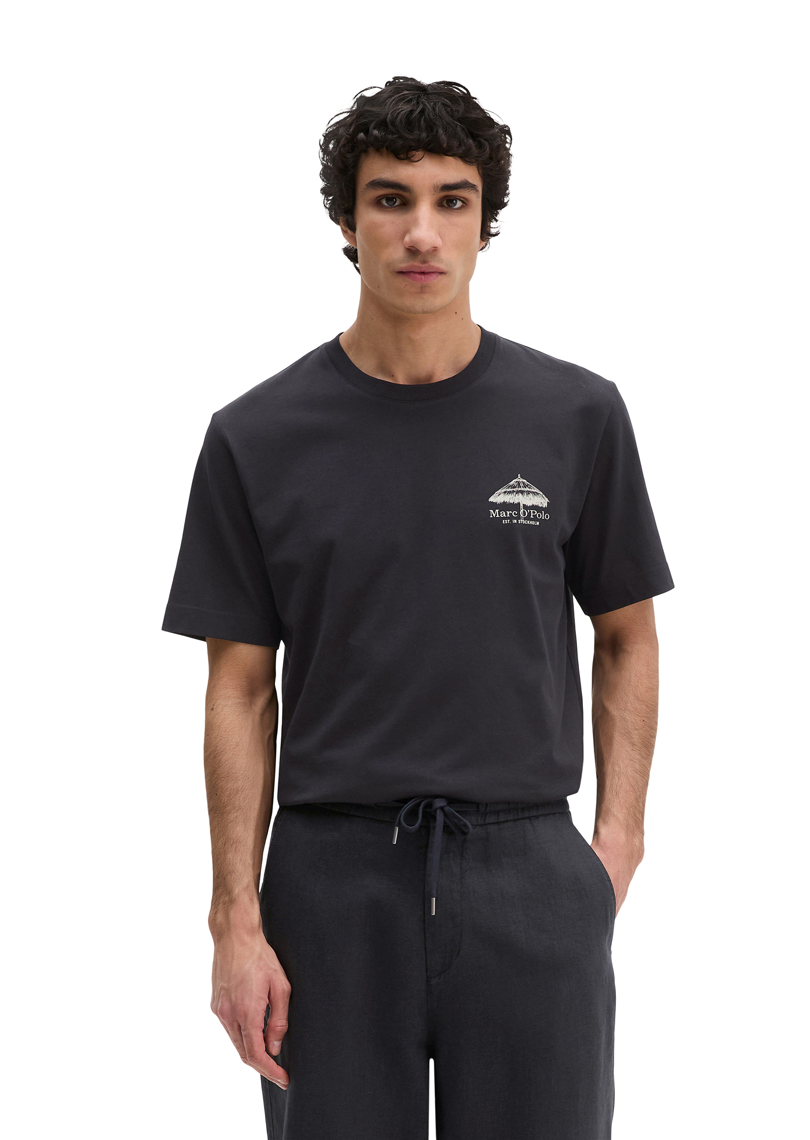 T-shirt regular avec un imprimé estival dans le dos, MARC O'POLO