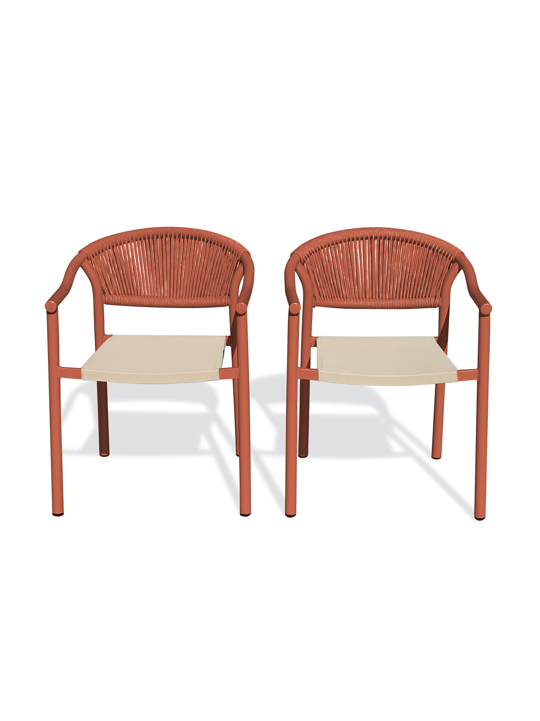 Lot de 2 fauteuils de jardin SUMBA, DCB GARDEN