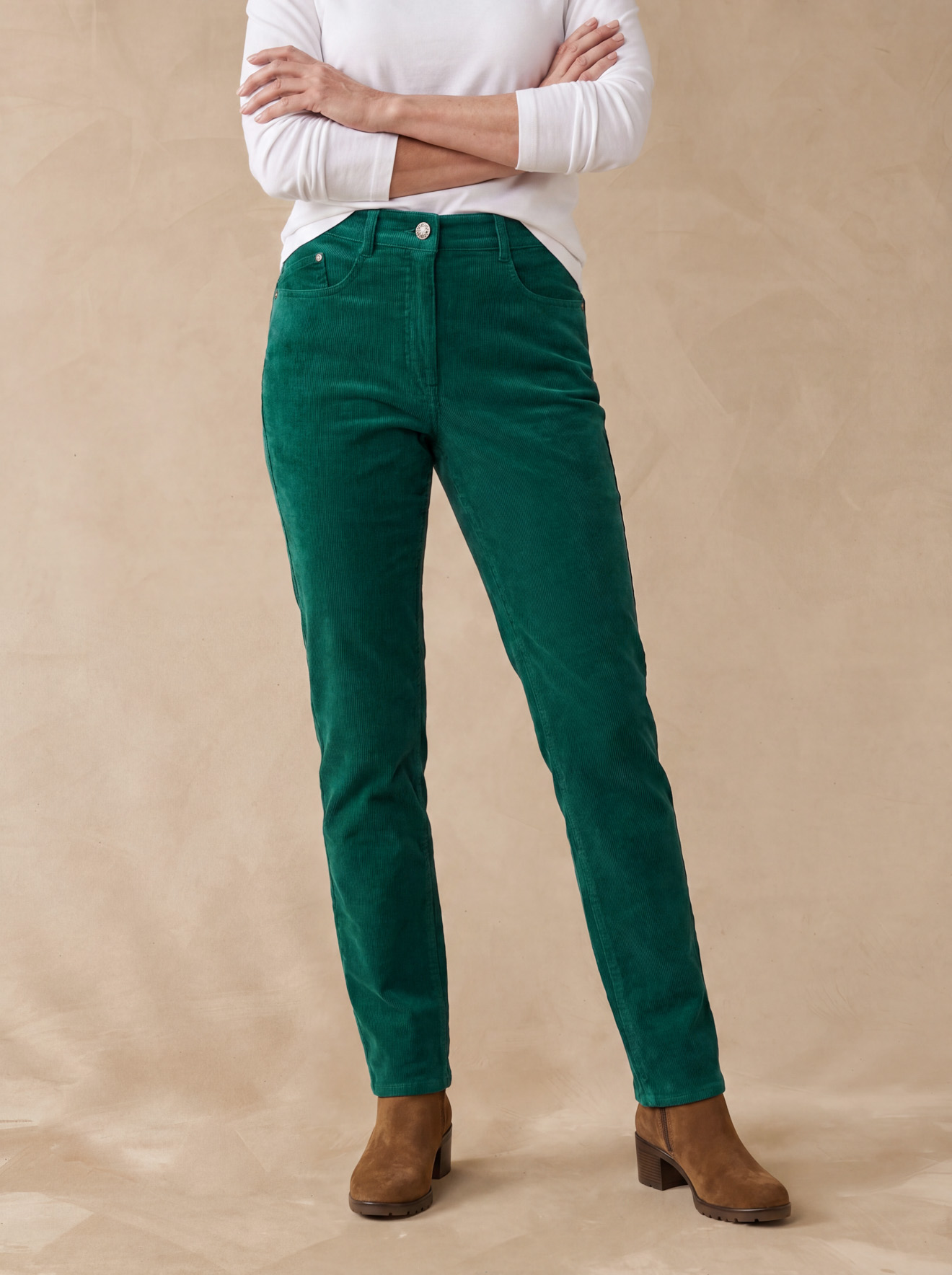 Pantalon velours côtelé coupe droite, DAXON