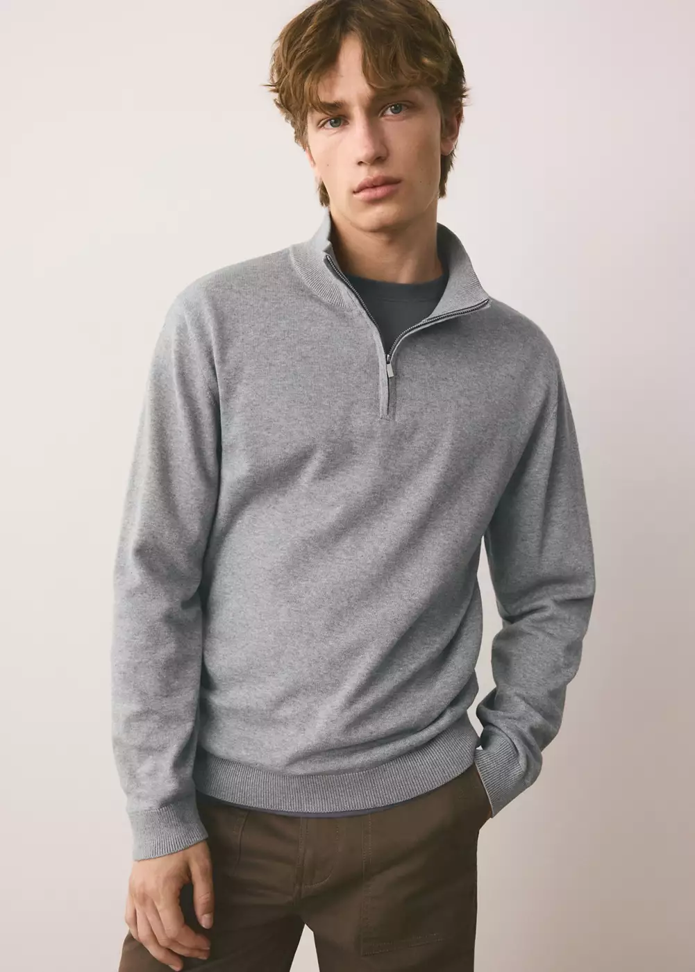 Pull col montant zip, MANGO TEEN