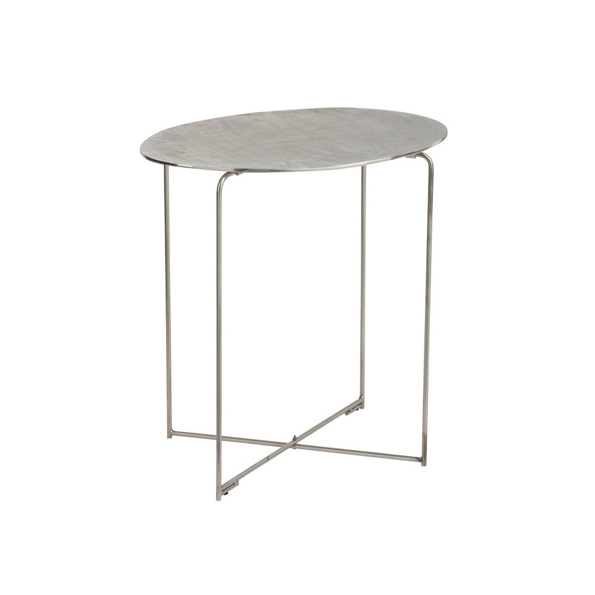 table d'appoint minimaliste en metal zig