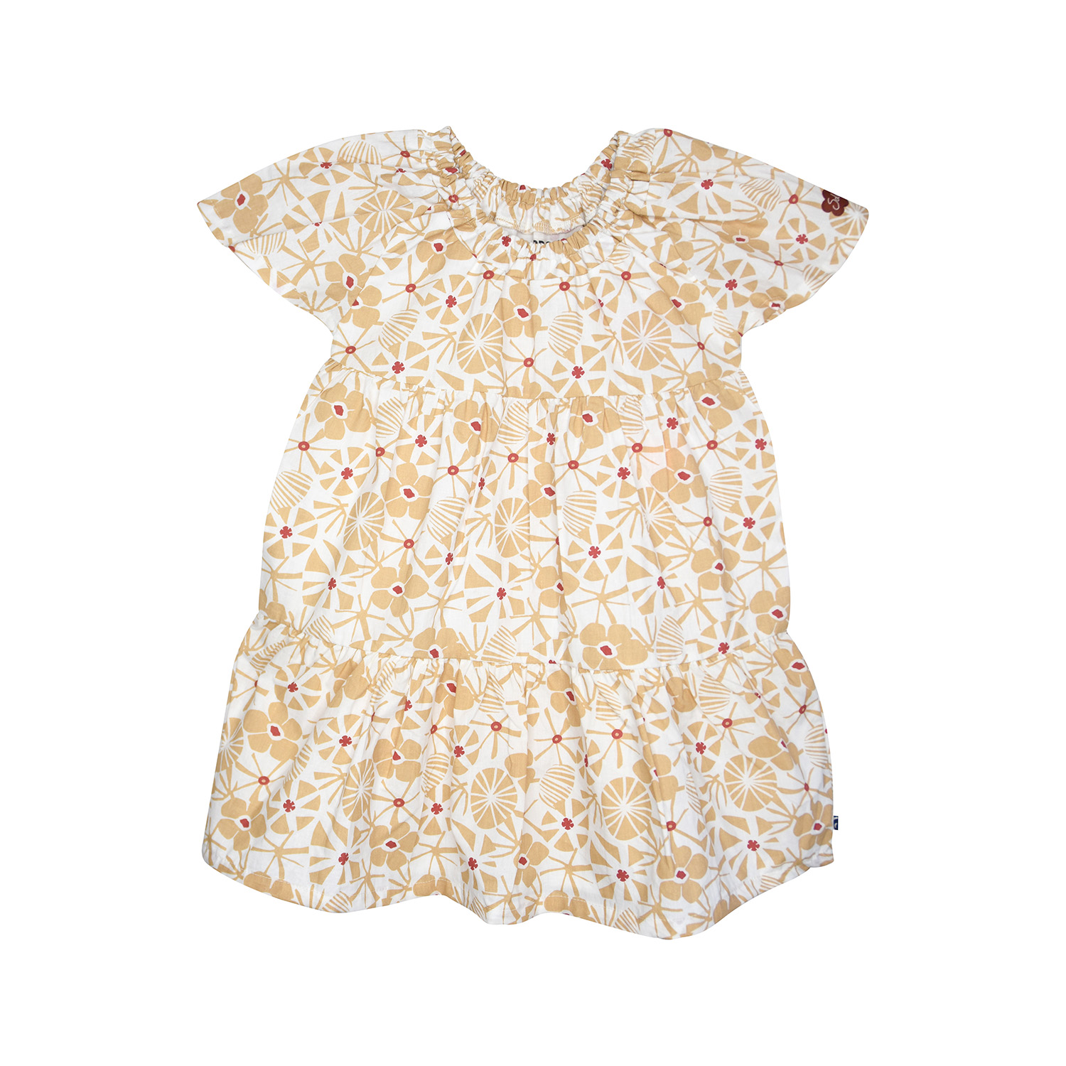 Robe loreta voile manches courtes enfant, SUCRE D'ORGE