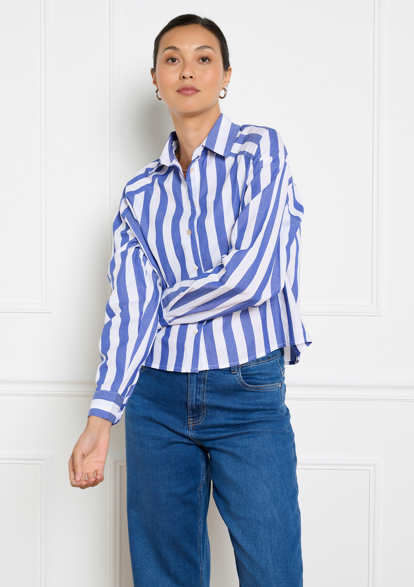 Chemise rayée oversize, LOLALIZA